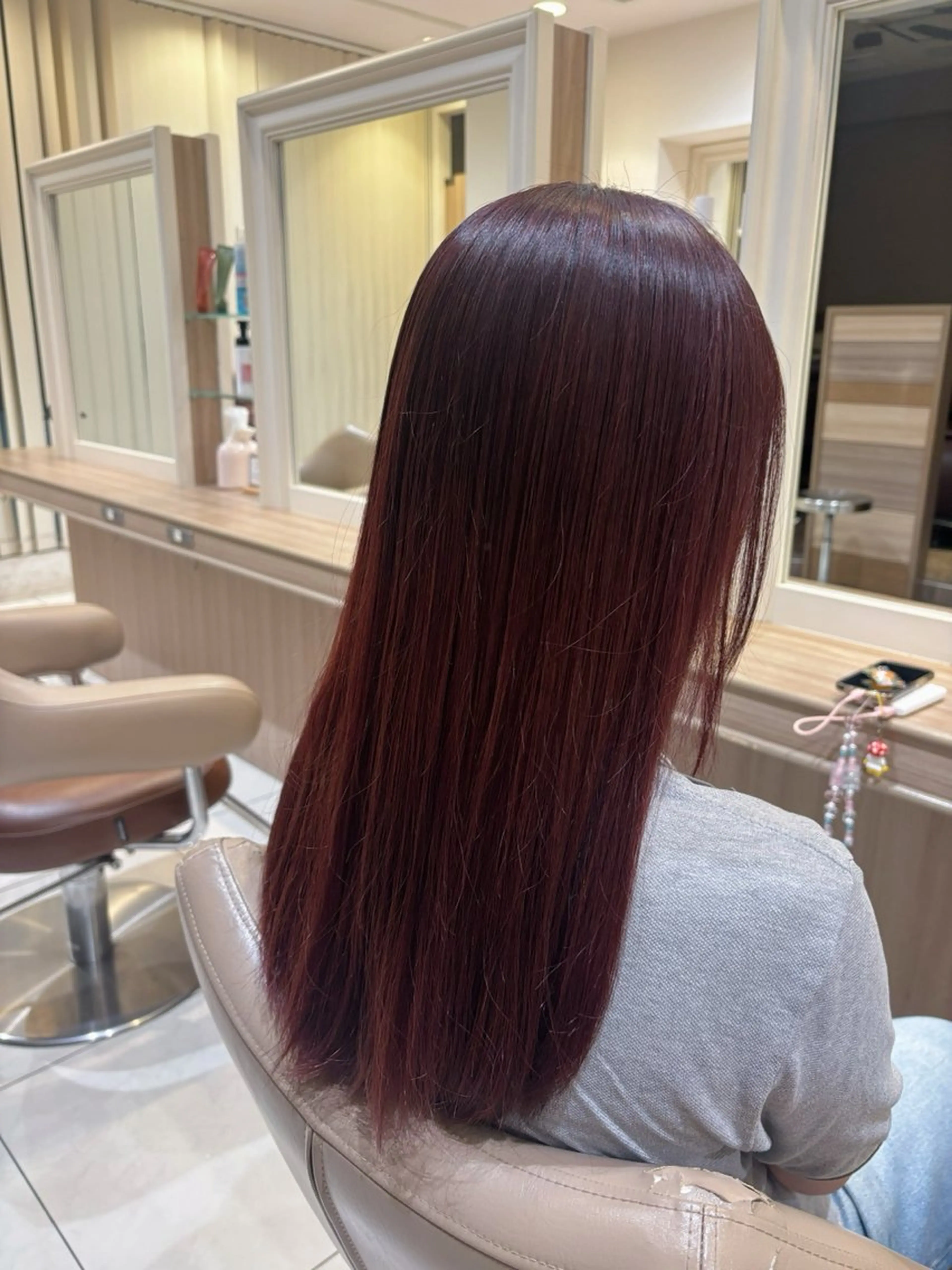 ロング カラー ヘアカラー ハイトーンカラー☁️ 西條 楓花のヘアスタイル