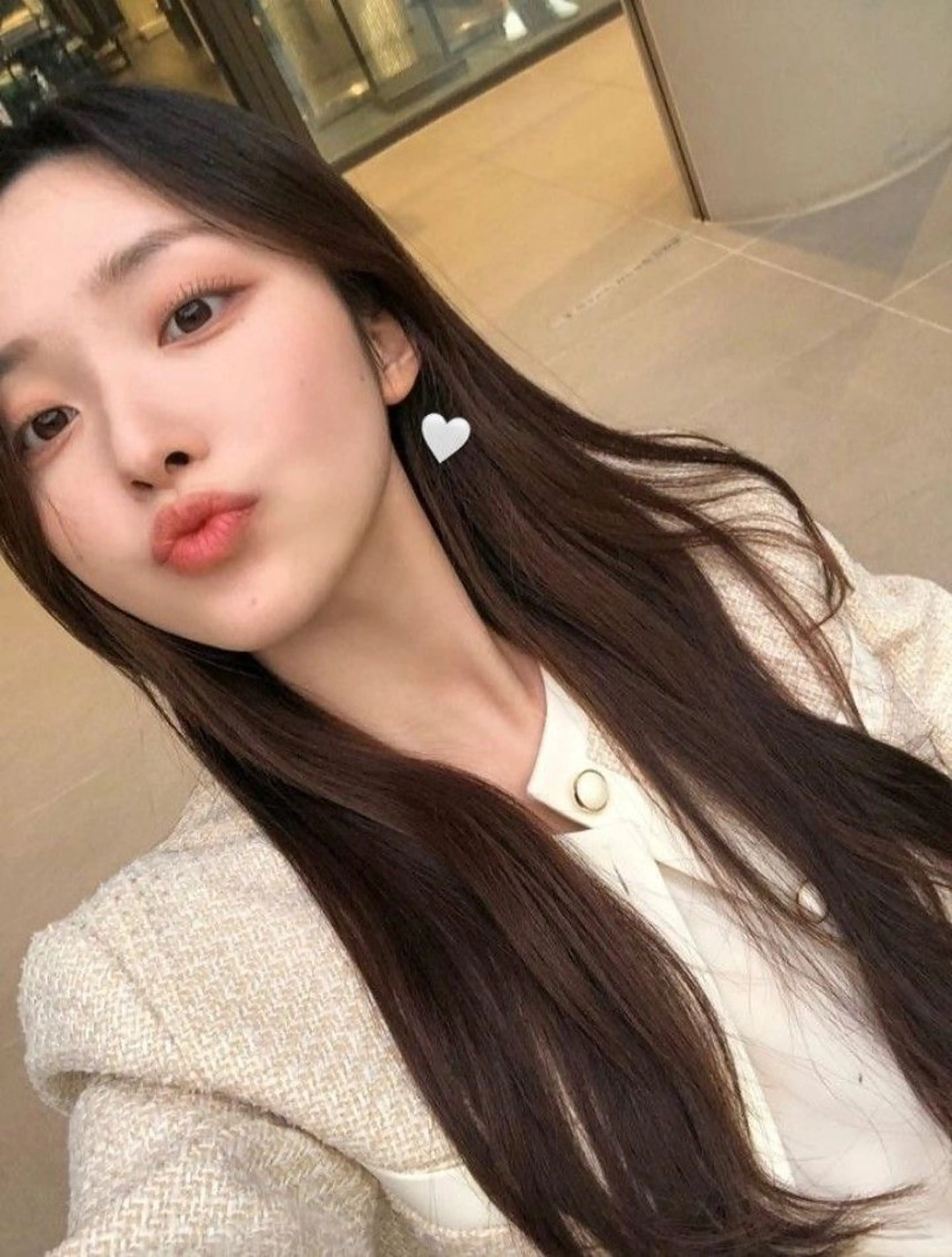 ロング カラー カット ヘアカラー トリートメント 莉乃/縮毛矯正/髪質 改善/艶カラーのヘアスタイル