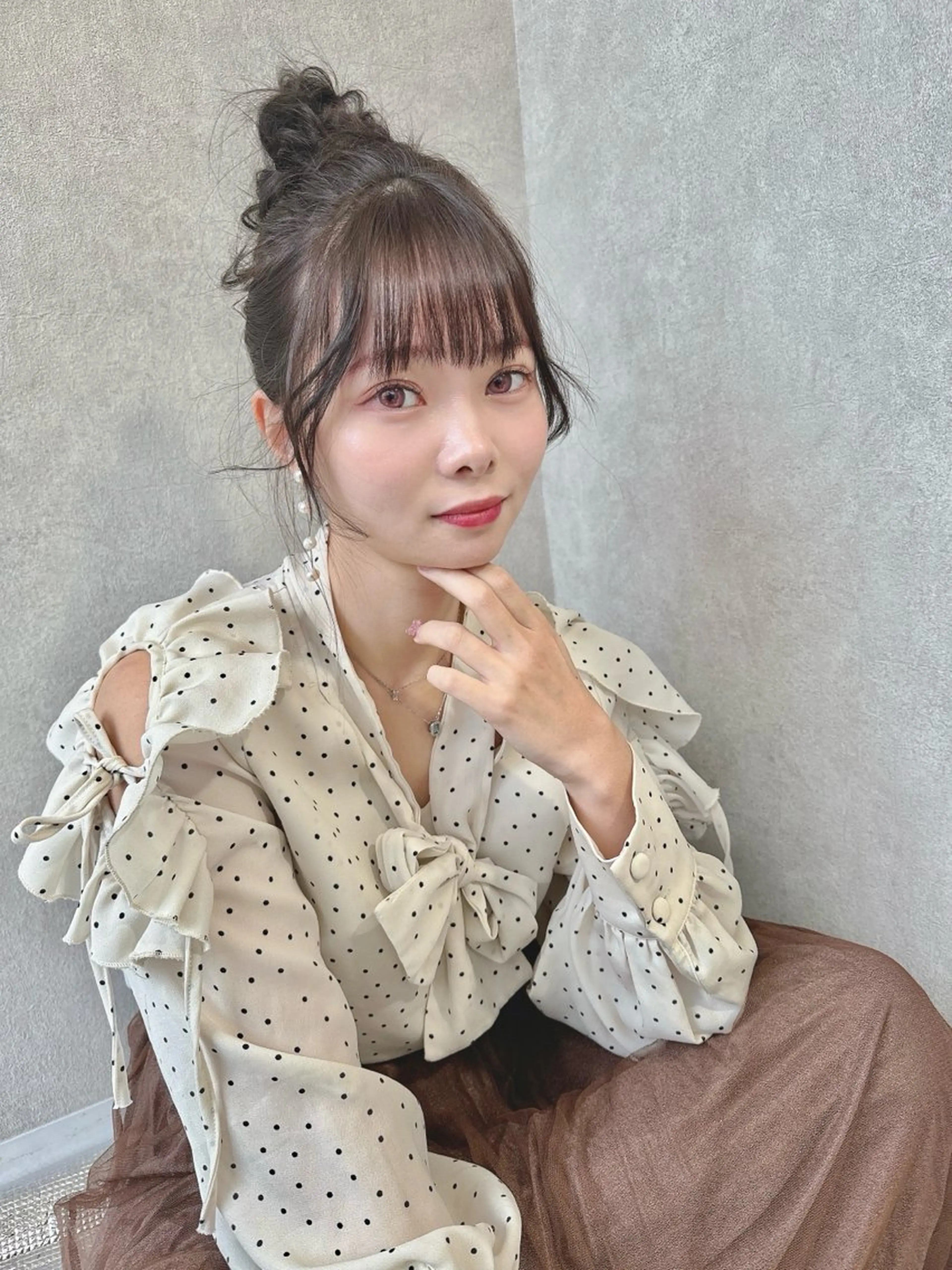 ロング ヘアアレンジ お団子ヘア 伊藤 早人のヘアスタイル