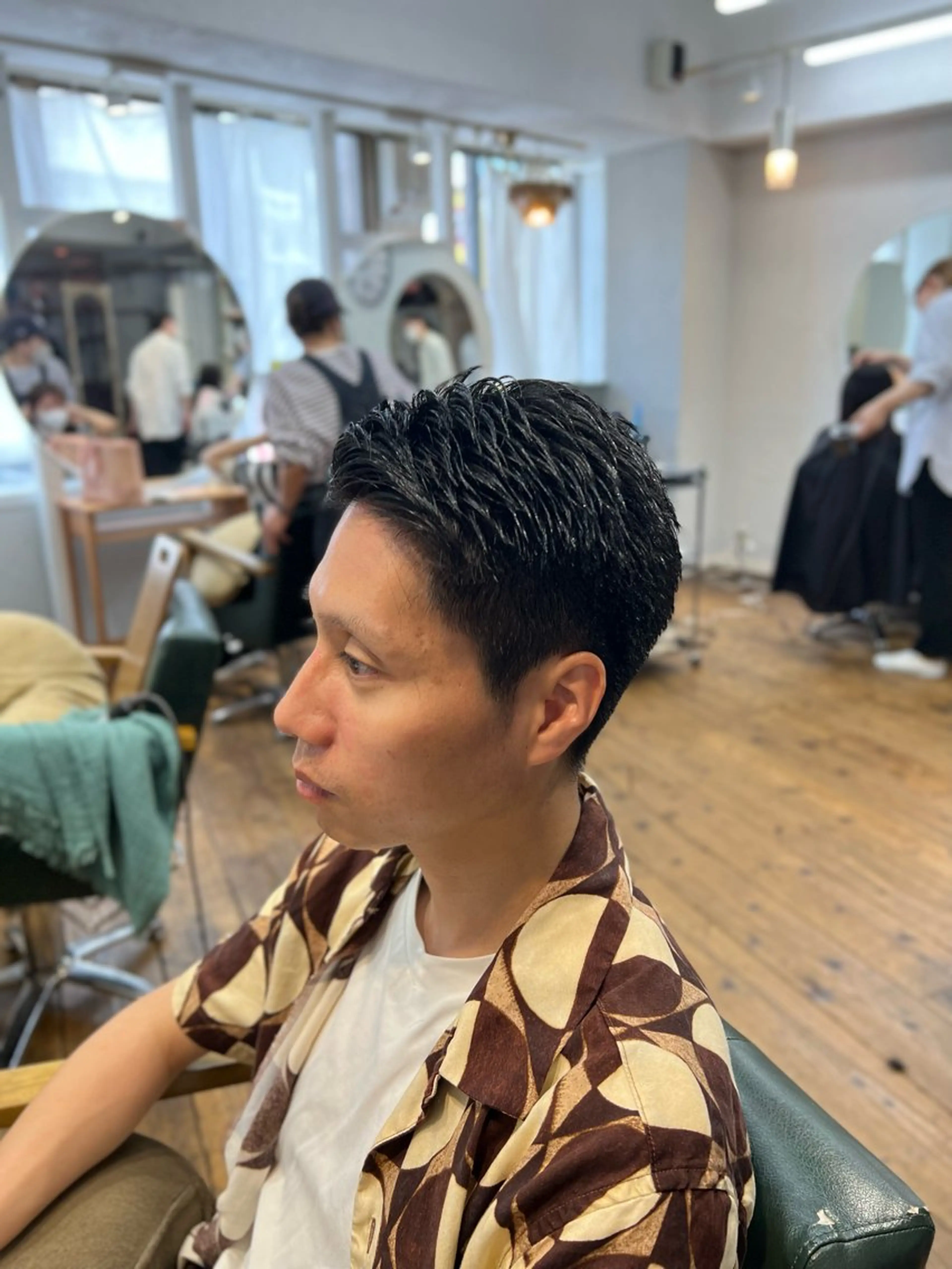 ショート メンズ フェードカット 髪質改善/縮毛矯正/ 超高濃度水素ケアのヘアスタイル