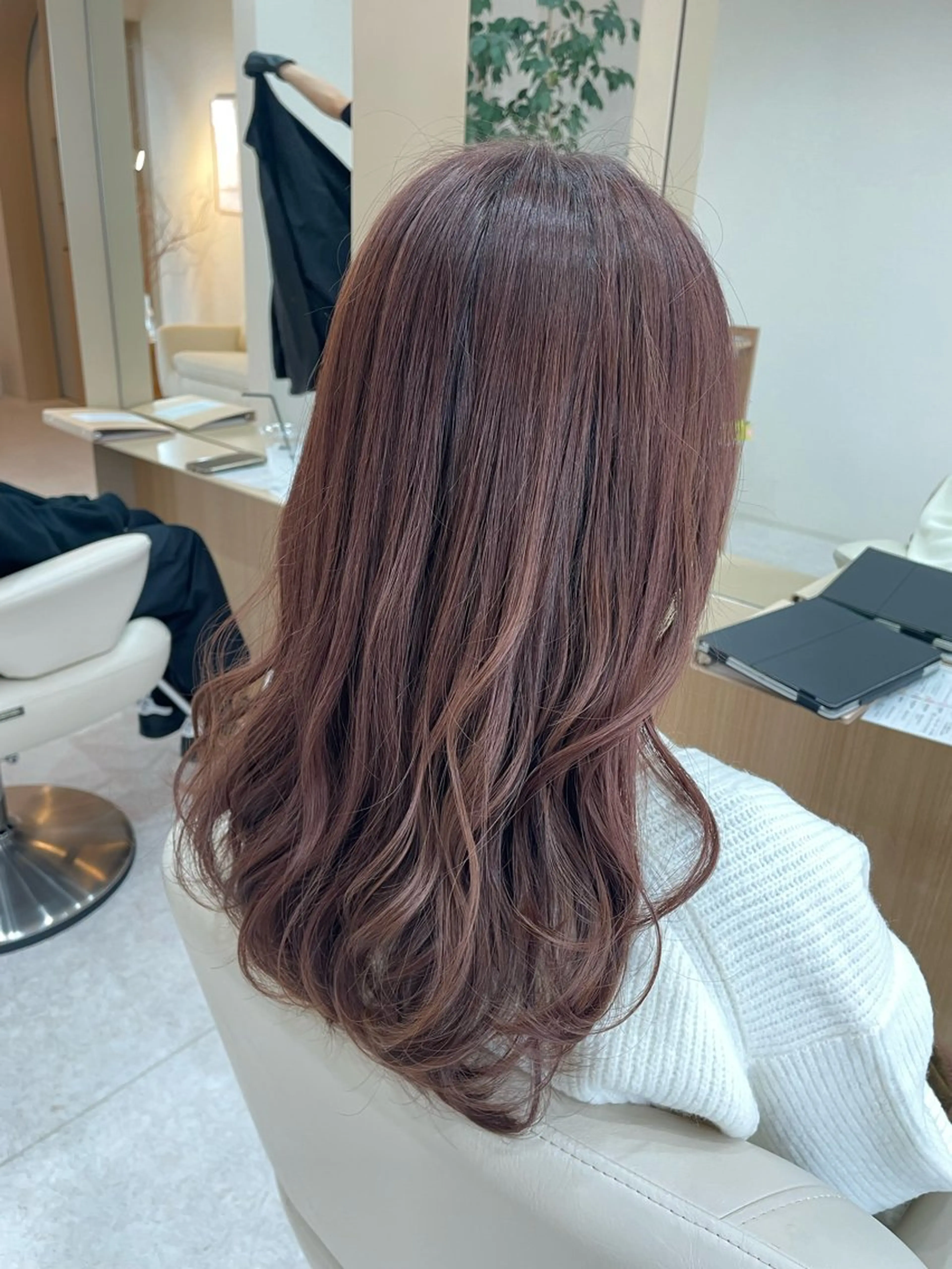 セミロング ベージュカラー🧸/ 松崎/東区/田中理沙のヘアスタイル