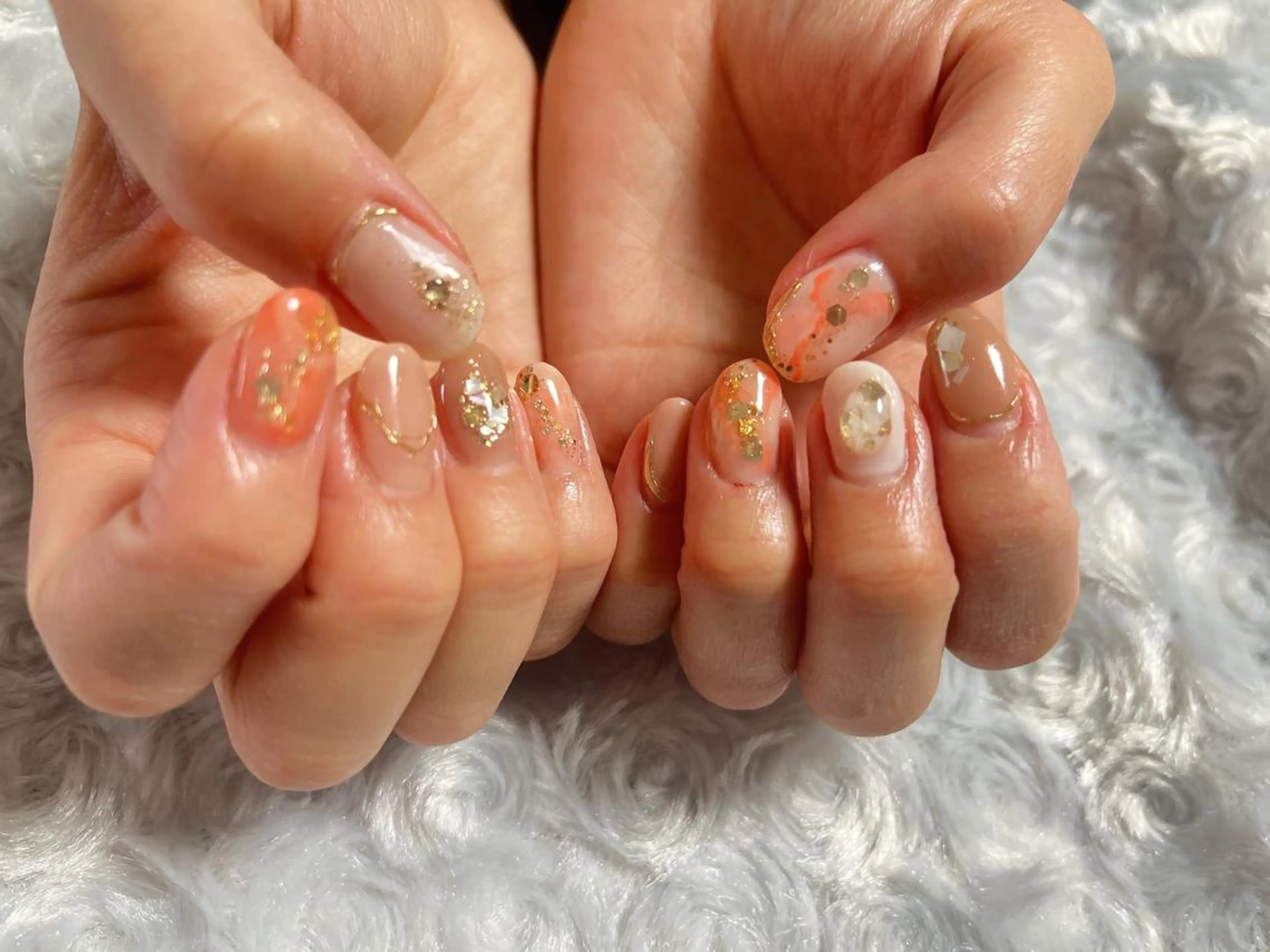 ネイル ジェルネイル ニュアンスネイル パラジェル 上村 未来のネイルデザイン