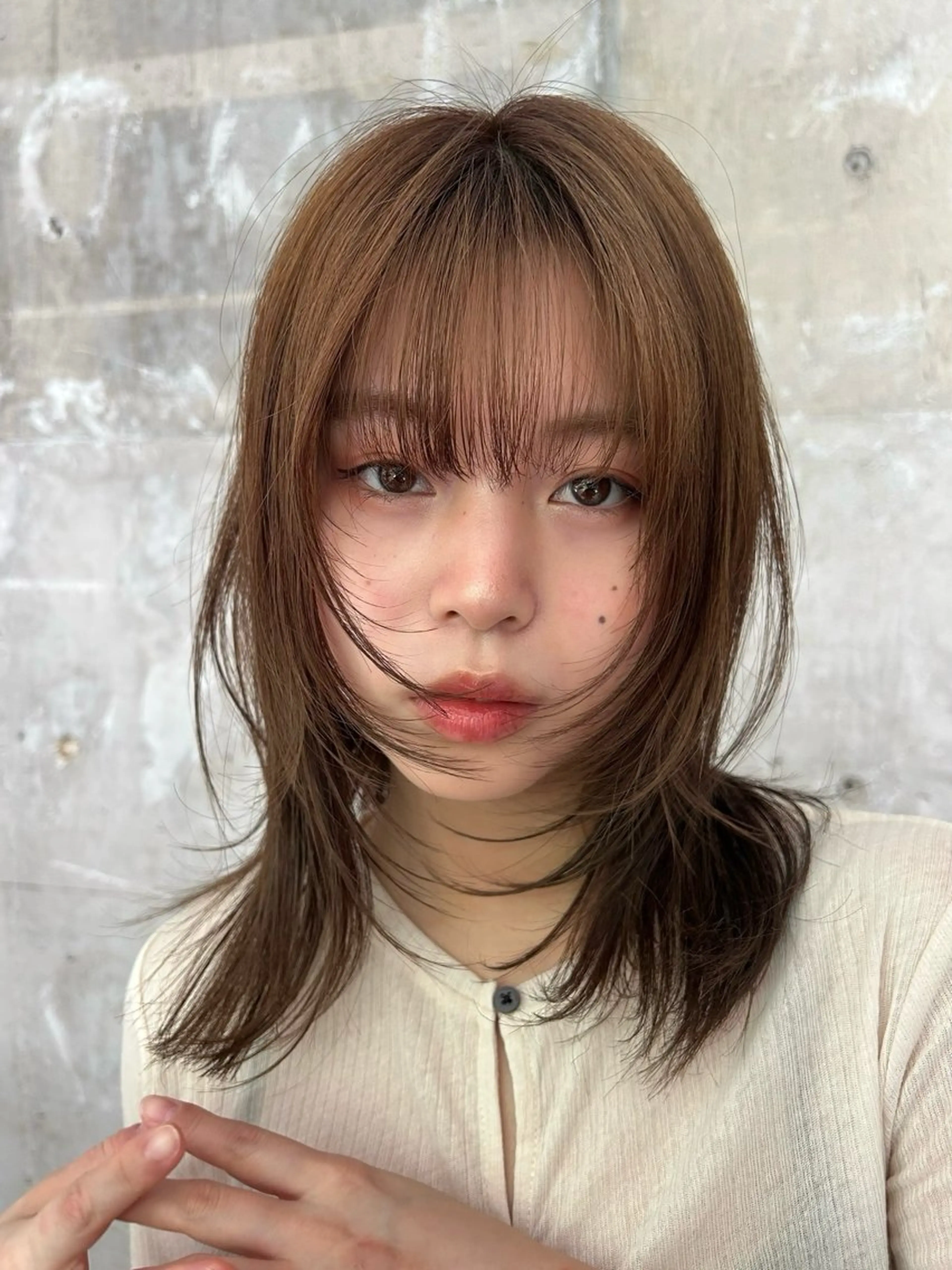 ミディアム カラー カット ヘアカラー トリートメント [Eurica] muaのヘアスタイル