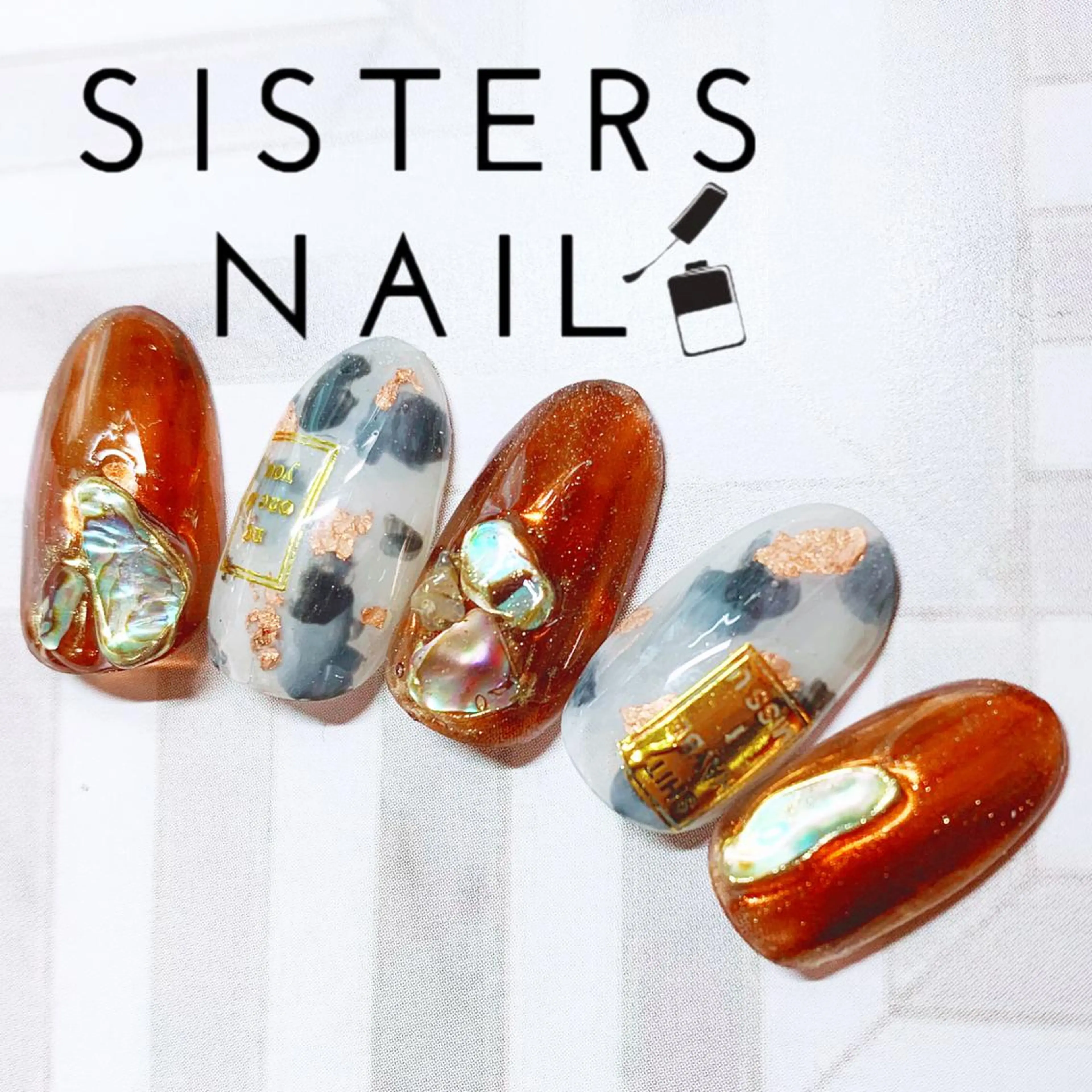 セミロング ハンドネイル ハンドケア sisters nail.fのネイルデザイン