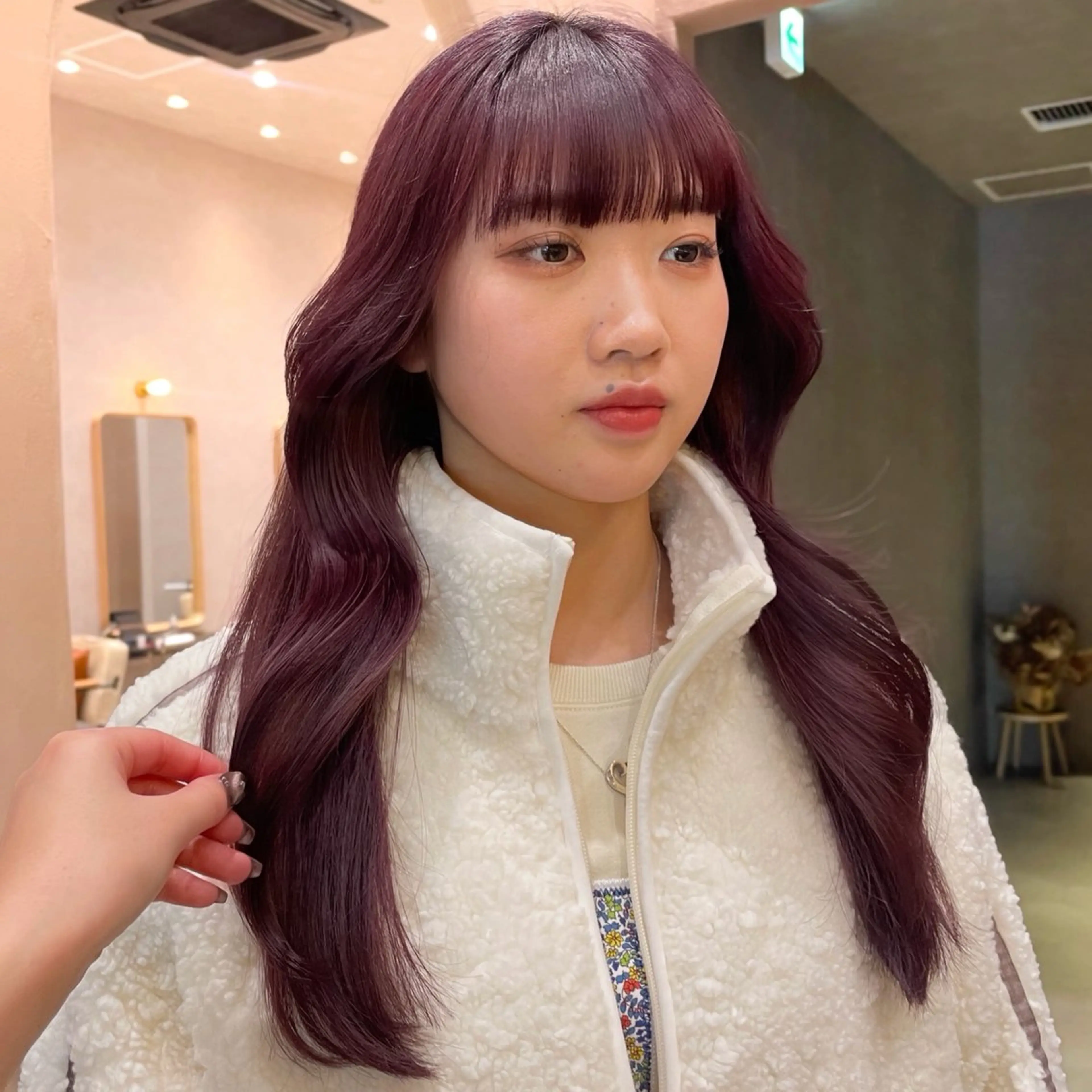 ロング カラー レイヤー/柔らか 透明感カラー/ゆきなのヘアスタイル