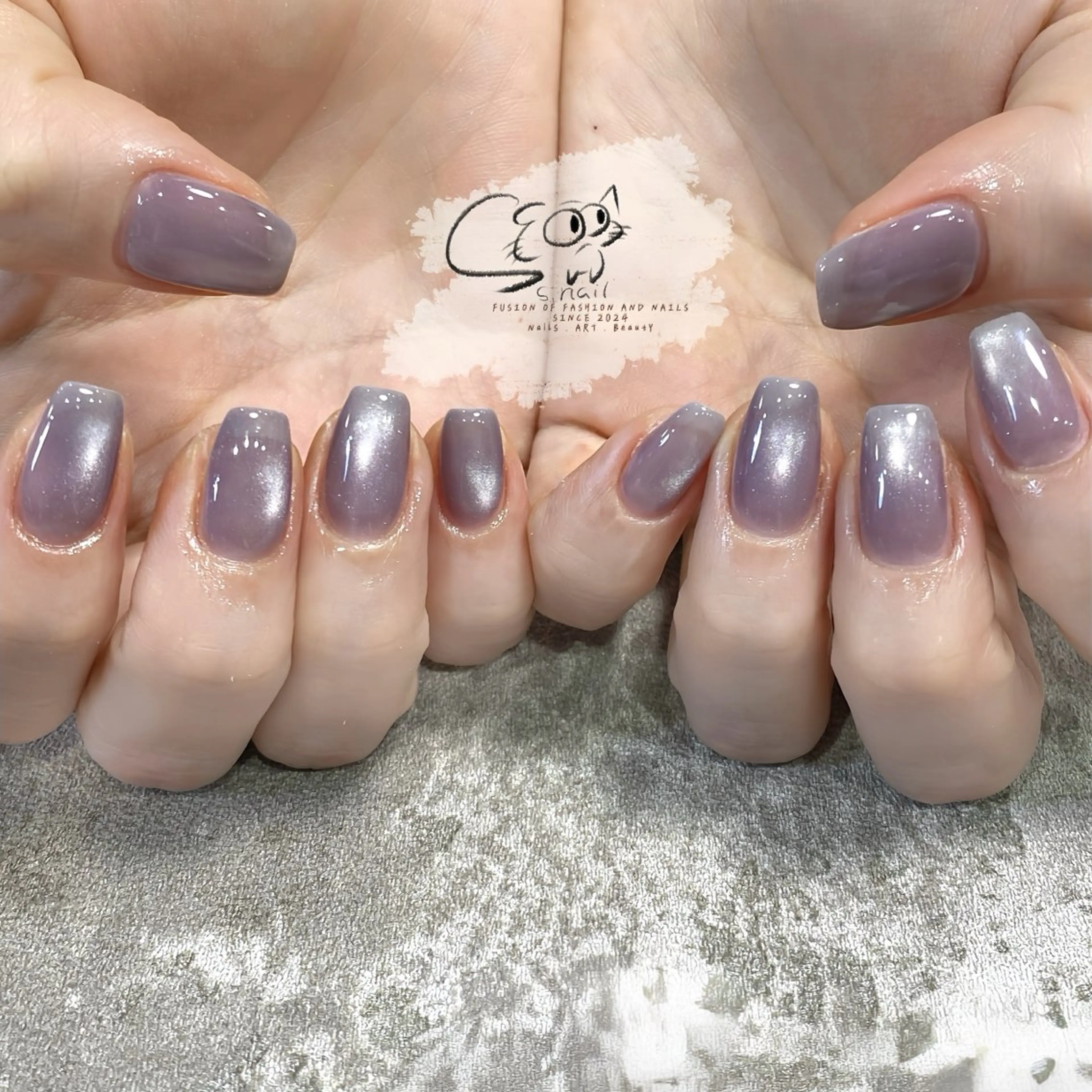 ネイル チークネイル フレンチネイル グラデーション マグネットネイル ワンカラーネイル S.nail _のネイルデザイン
