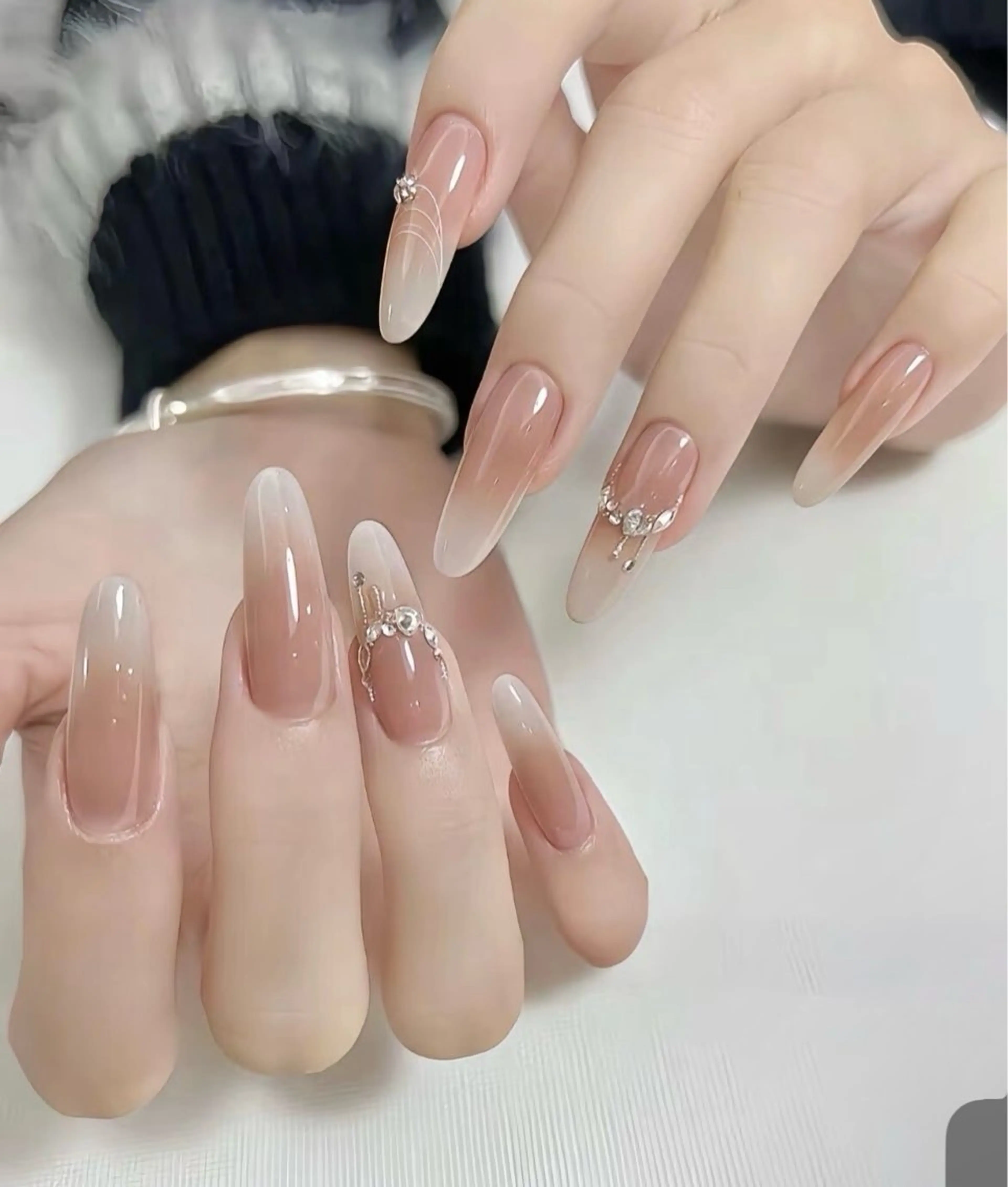 ネイル アートネイル チークネイル 長さ出し フットネイル フレンチネイル YK Rinのネイルデザイン