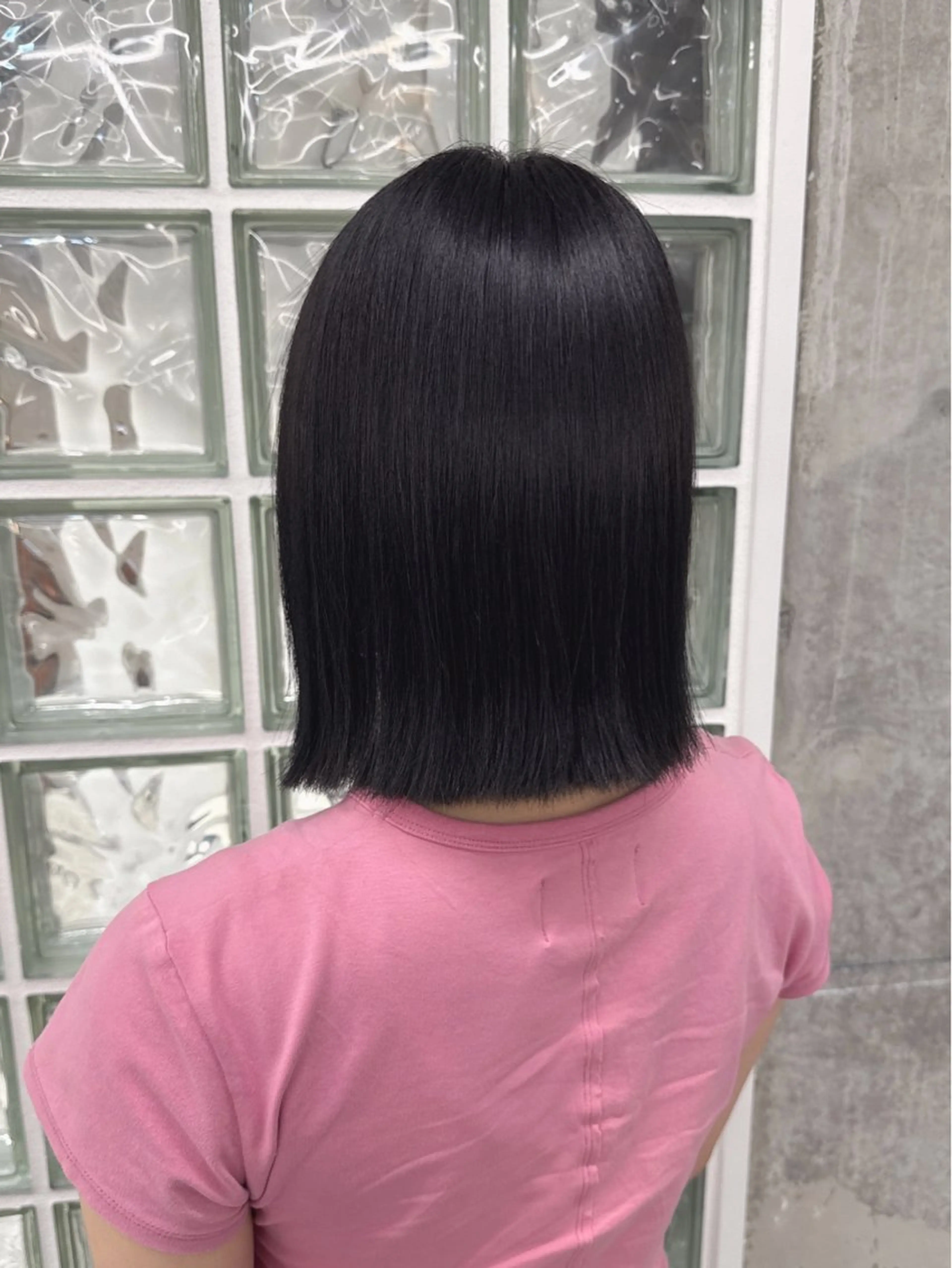 カラー ブルーカラー ヘアカラー トリートメント ヘアセット 秋永 鈴のヘアスタイル