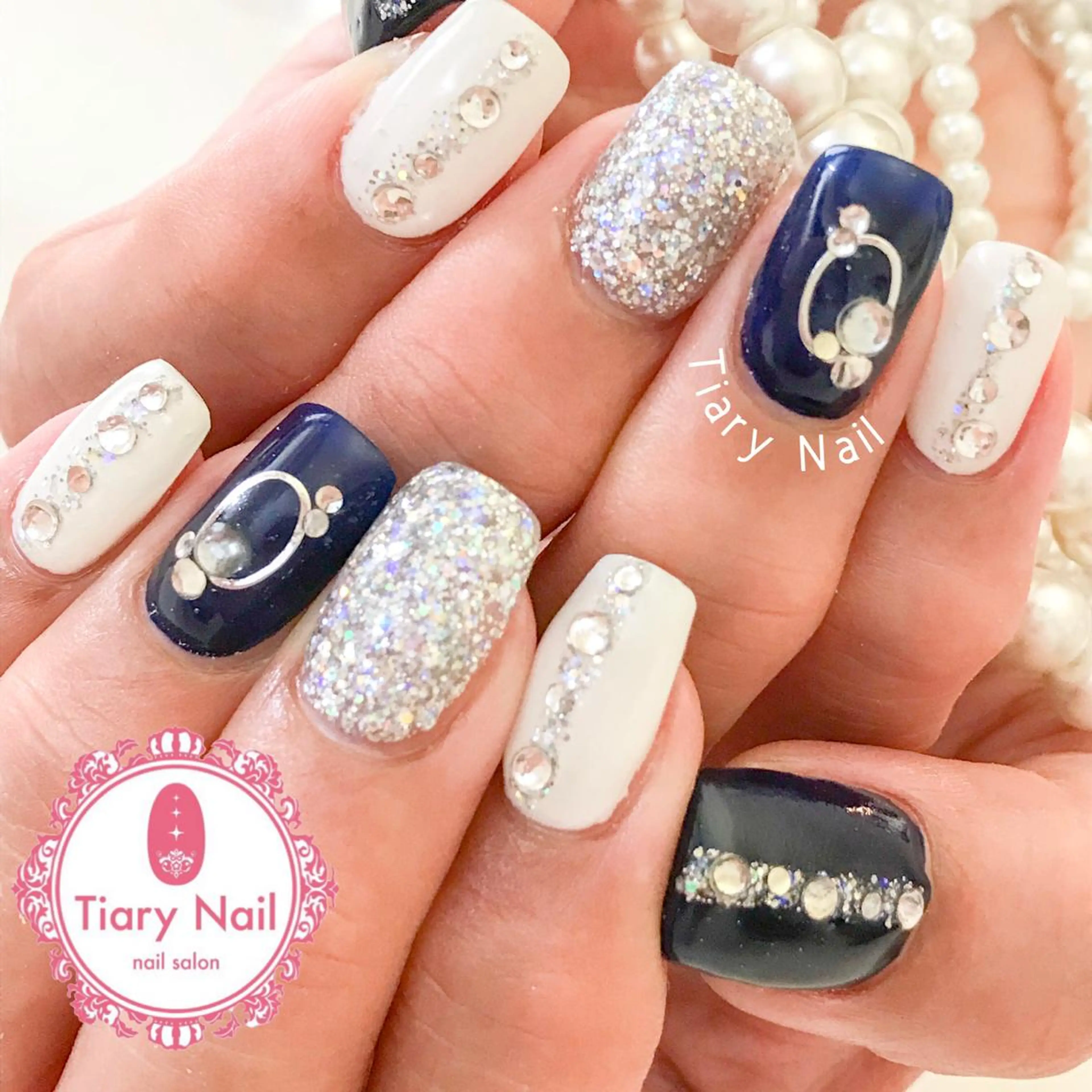 ネイル ハンドネイル 💗🪽Tiary Nail🪽💗のネイルデザイン