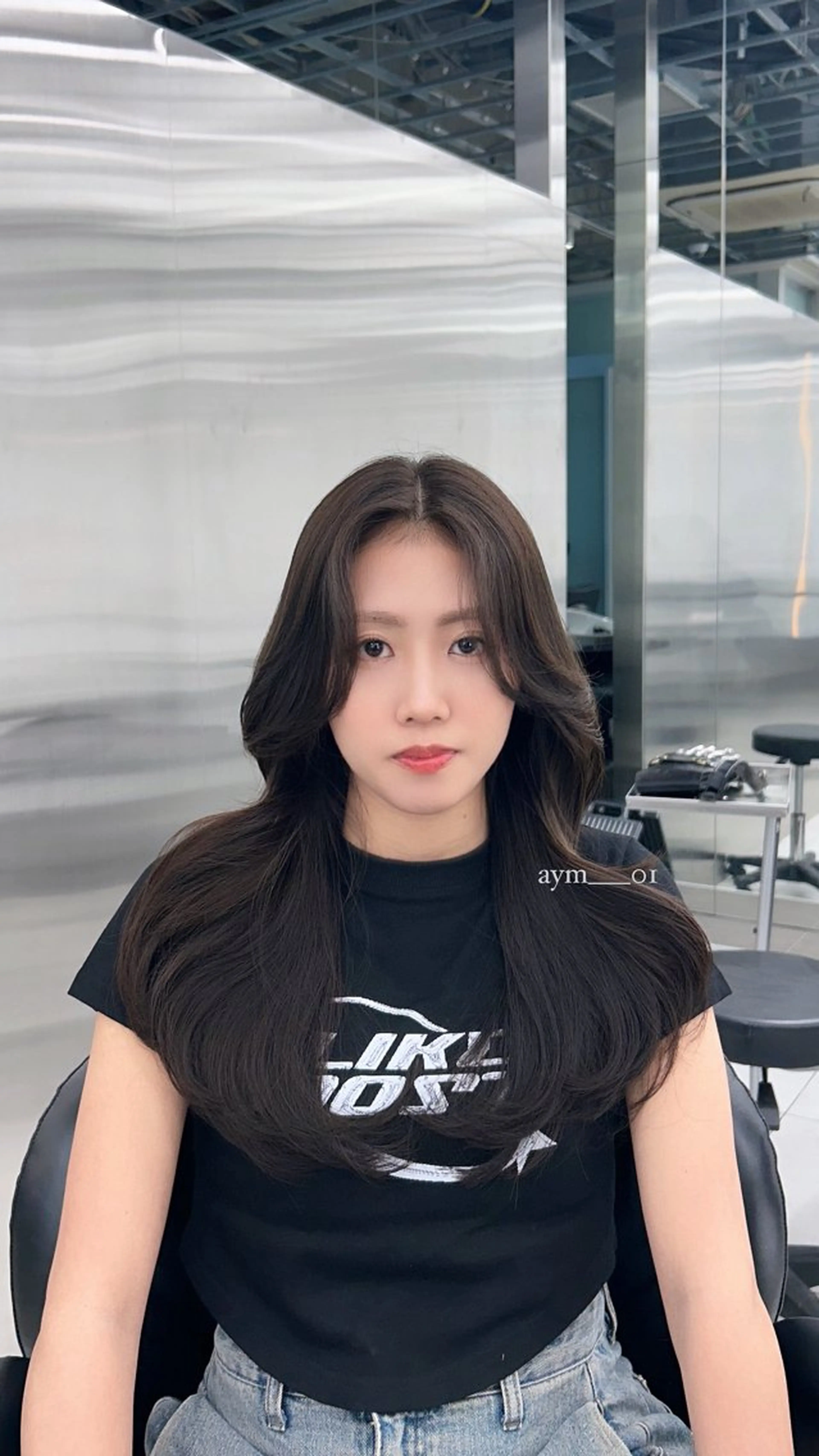 セミロング カット ヘアカラー トリートメント 銀座/韓国ヘア🤍 レイヤーAYUMIのヘアスタイル