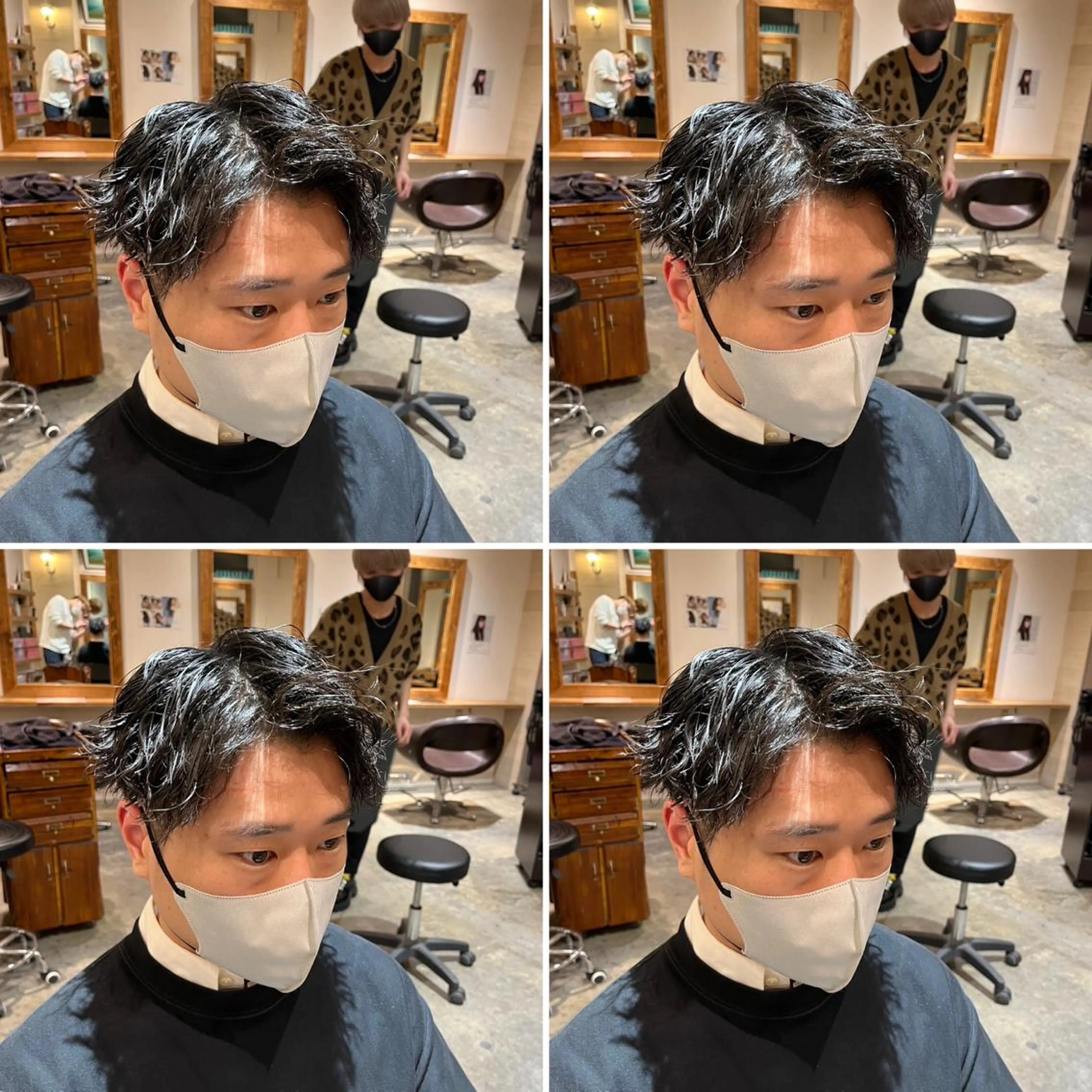 パーマ メンズ カット パーマ トリートメント ヘアセット 💈メンズパーマ特化 店長望月謙二郎💈のヘアスタイル