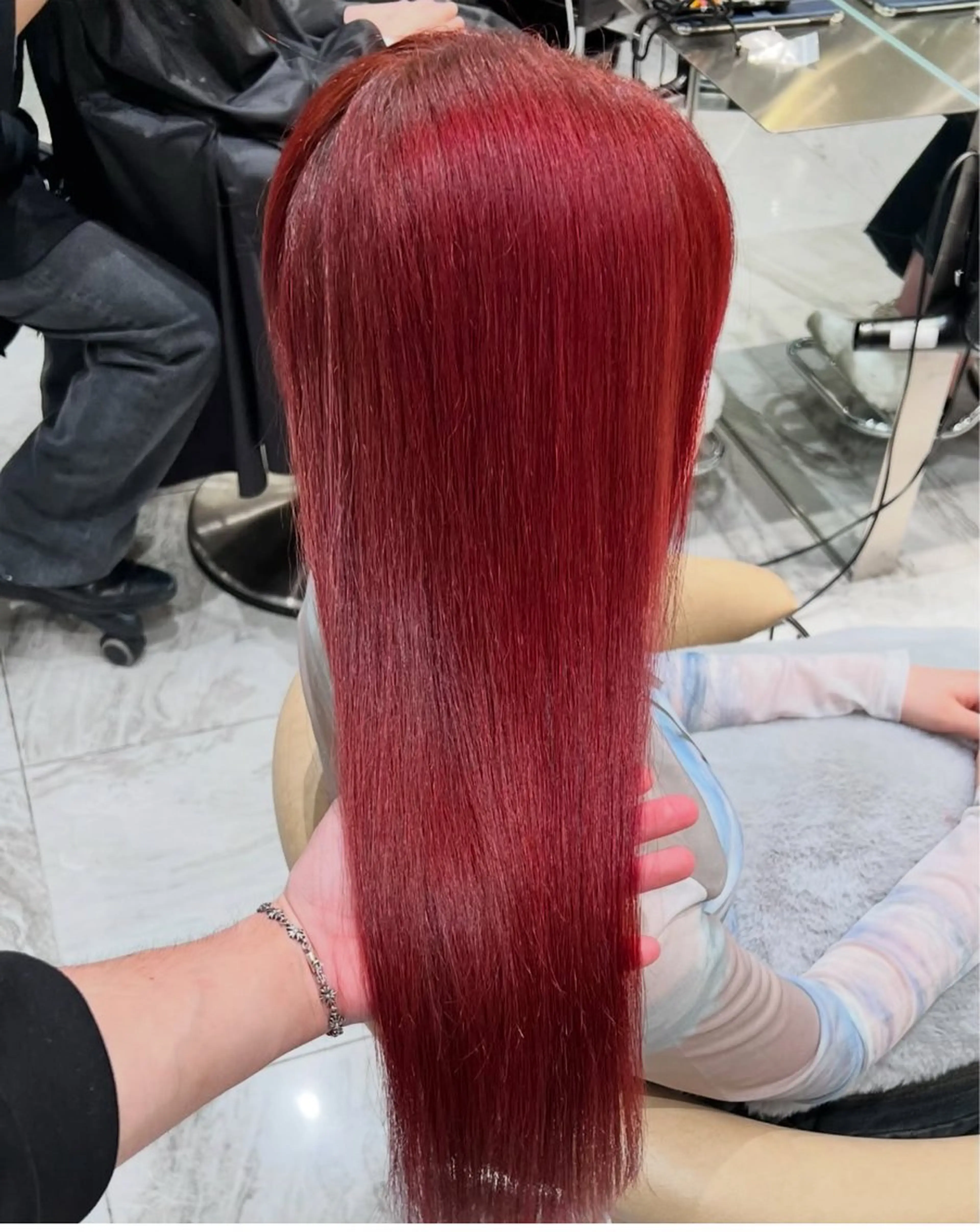 ロング カラー 橋本 りくのヘアスタイル