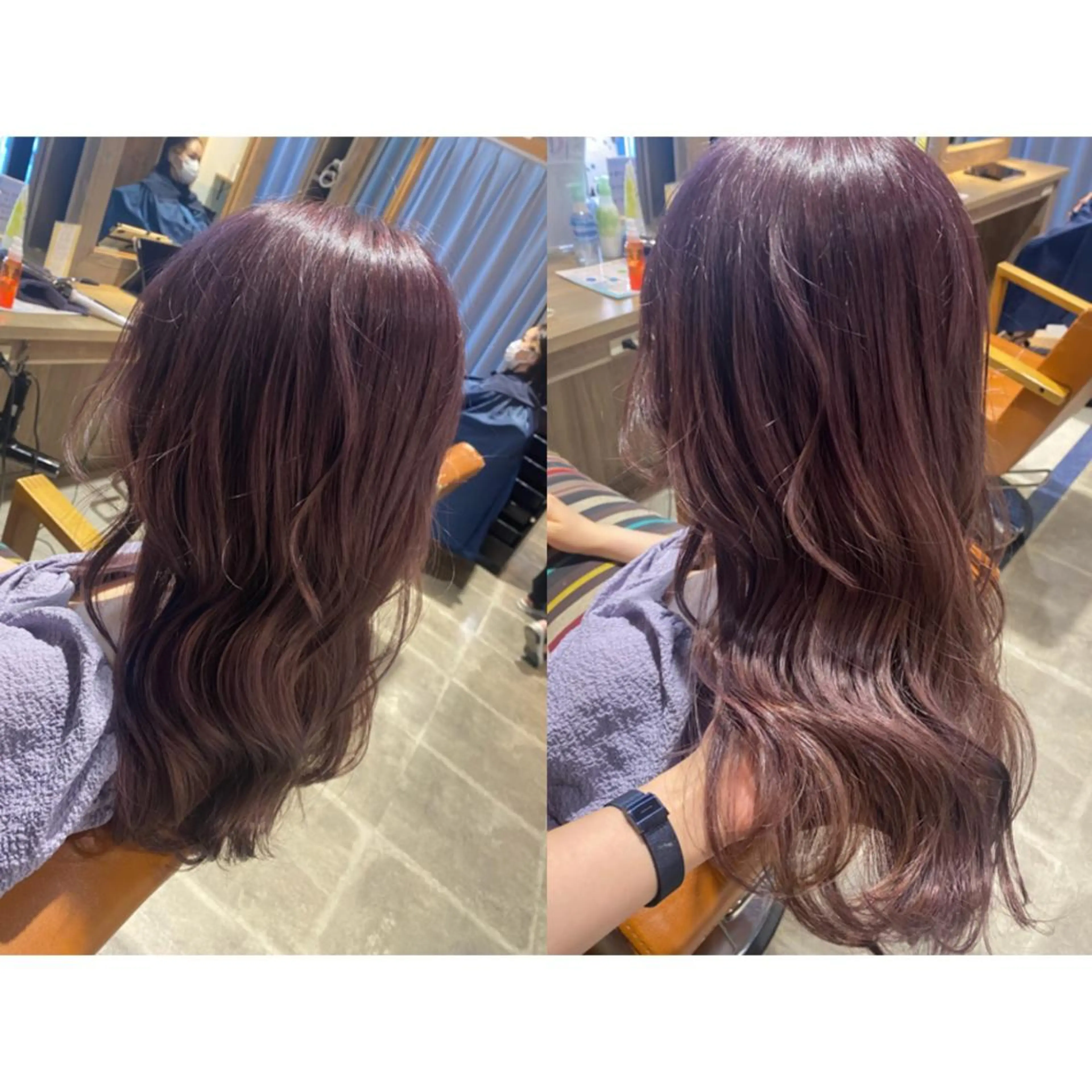 カラー ラベンダーカラー ラベンダーピンク ピンクカラー カット 縮毛矯正 トリートメント 🐻結んで可愛い hair EMI🐻のヘアスタイル