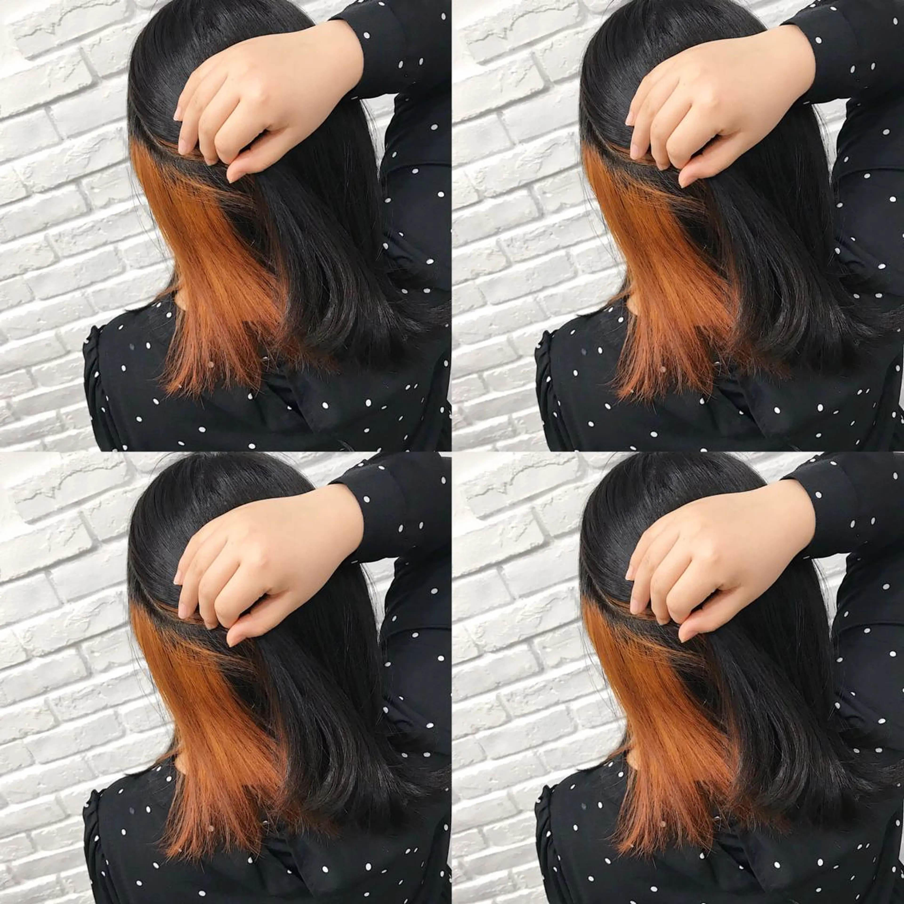 ミディアム カラー ヘアアレンジ ヘアカラー トリートメント TAKUMAブリーチ /切りっぱなし🪽のヘアスタイル