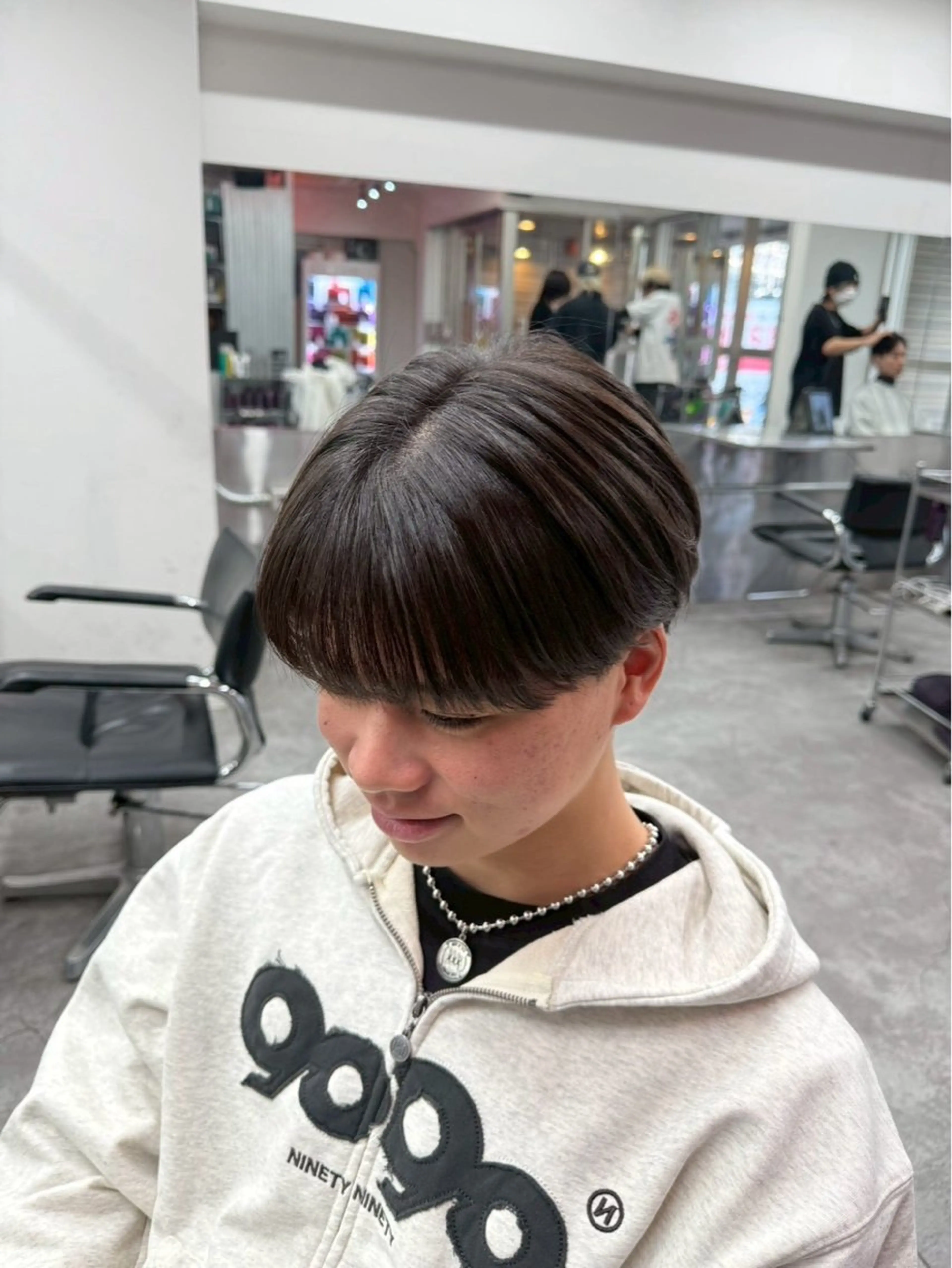 ショート メンズパーマ特化 園田　楓莉のヘアスタイル