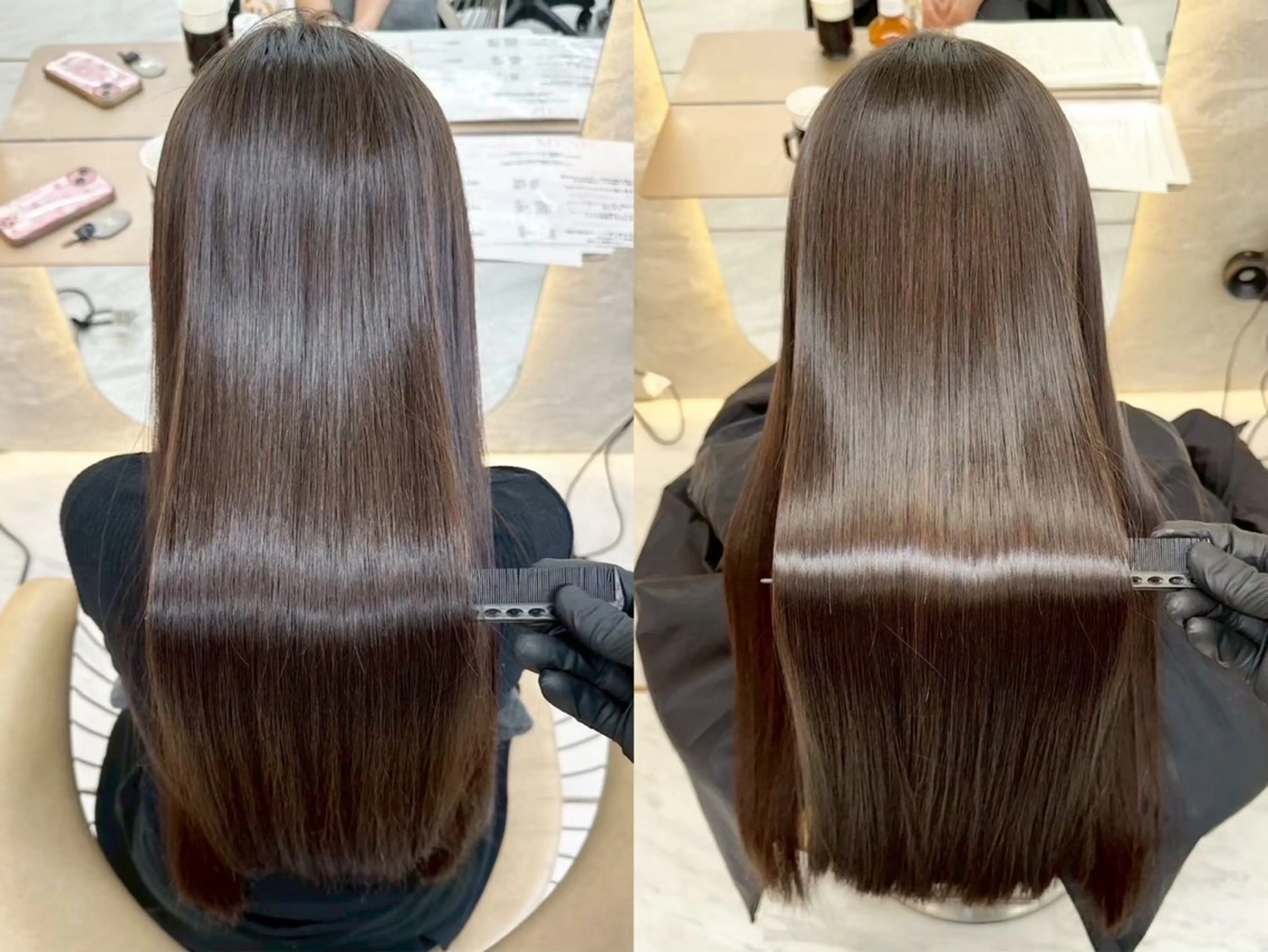 ロング カラー 敦賀 菜々美のヘアスタイル