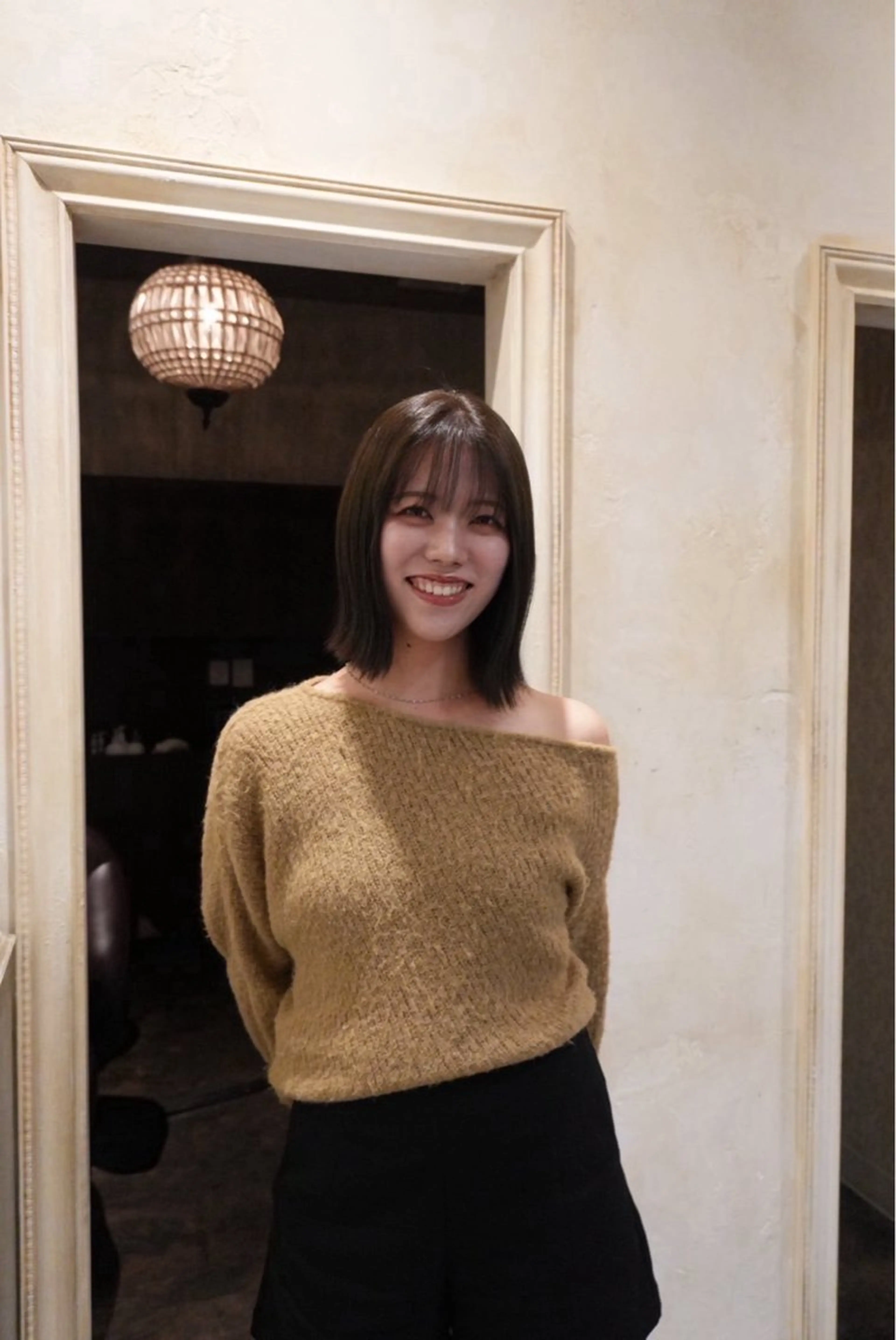 ミディアム カラー なかやま れいかのヘアスタイル