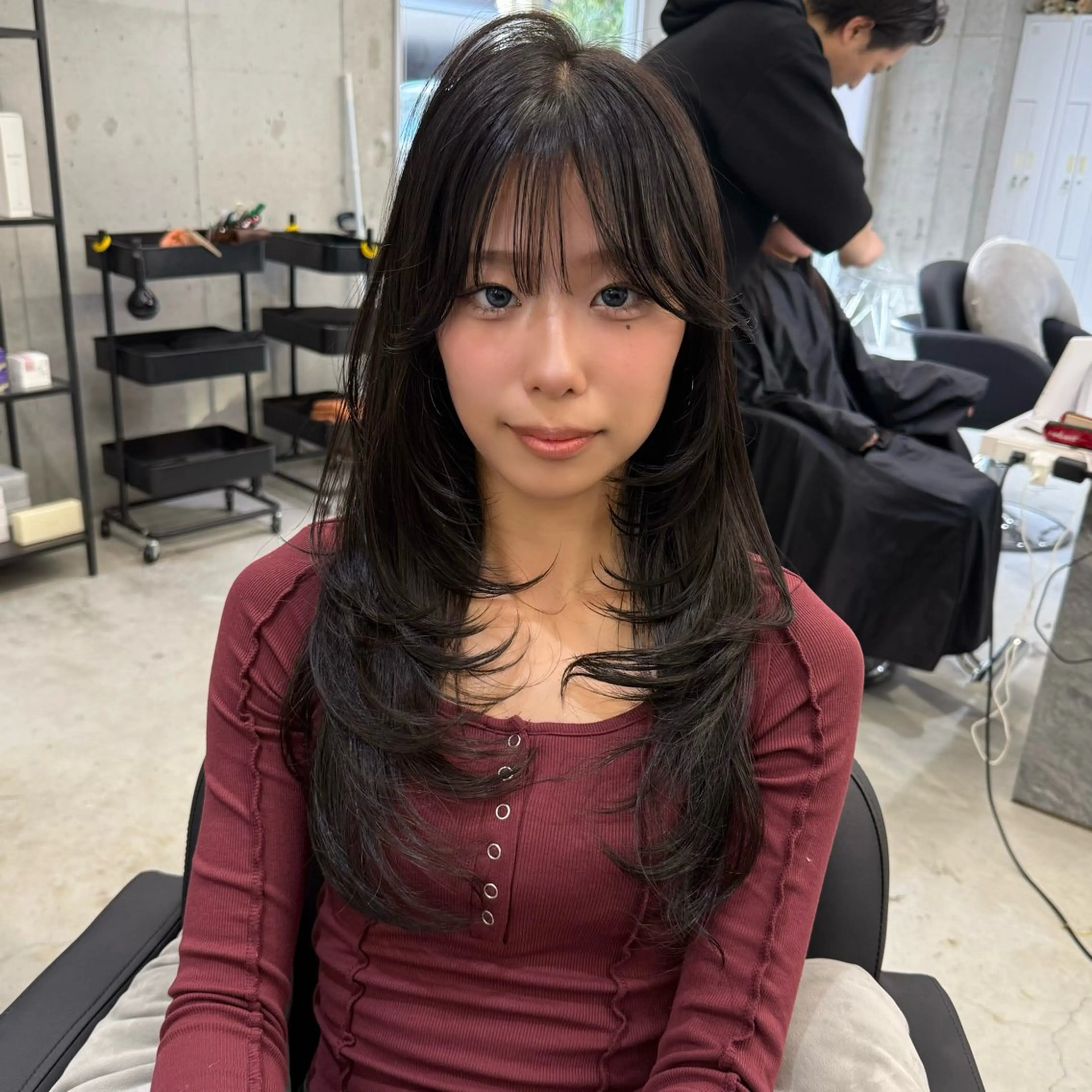 ロング カット ヘアカラー Hinane ‪❤︎‬のヘアスタイル