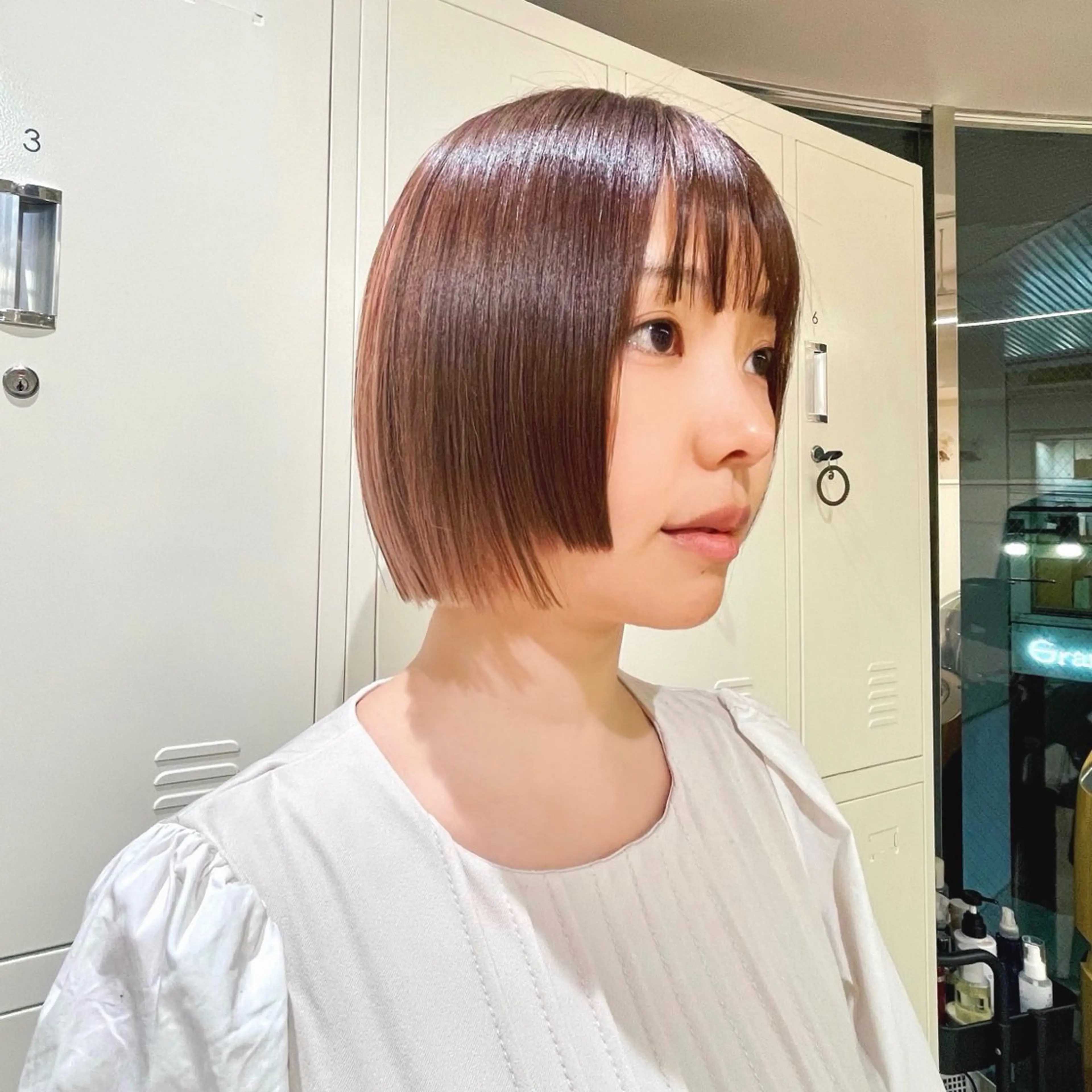 ショート カラー カット ヘアカラー トリートメント ショート/ボブ/ 透明感カラー/ほのかのヘアスタイル