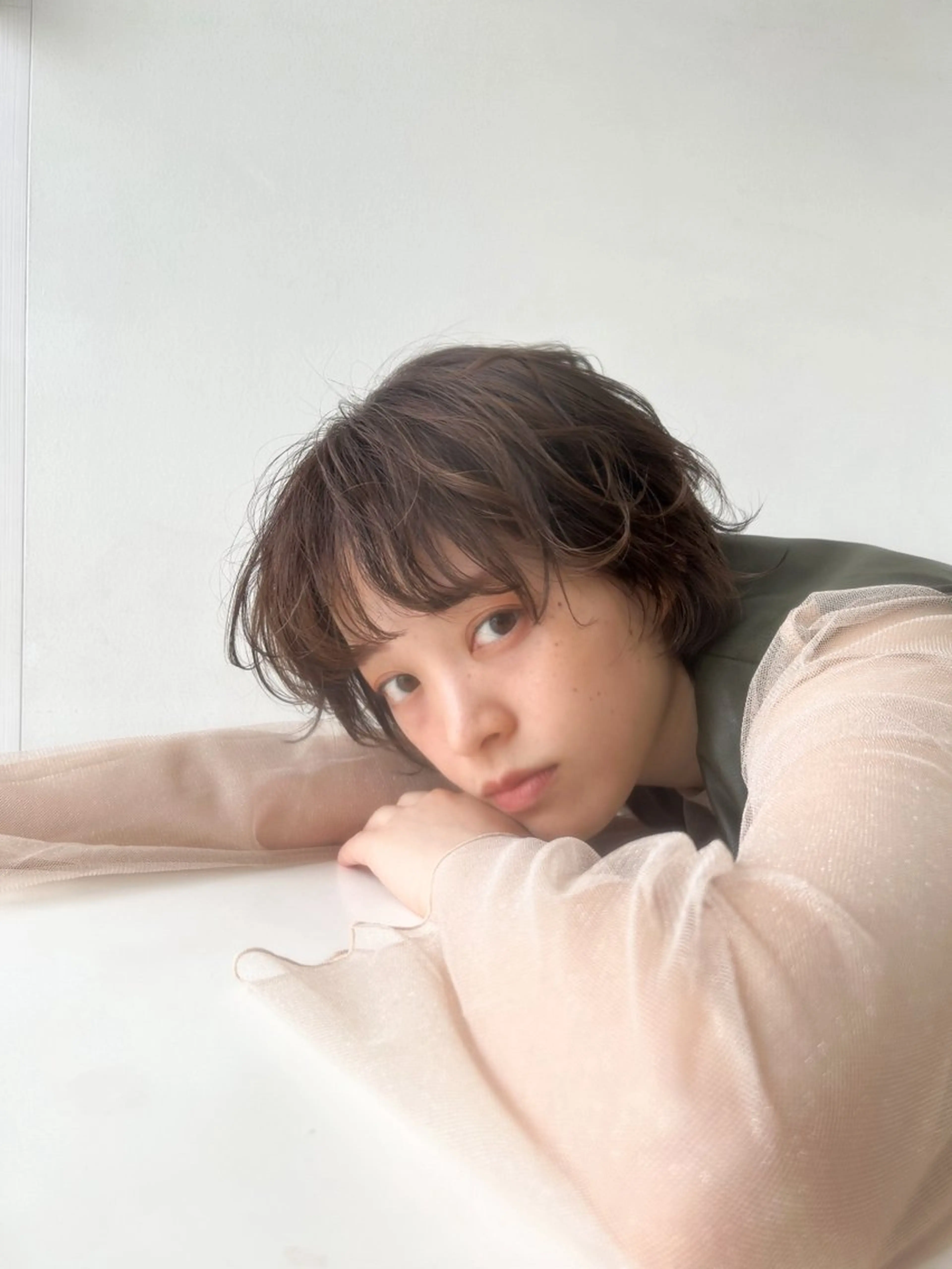 ショート 🫧透明感イルミナ カラー🫧三浦菜々子のヘアスタイル