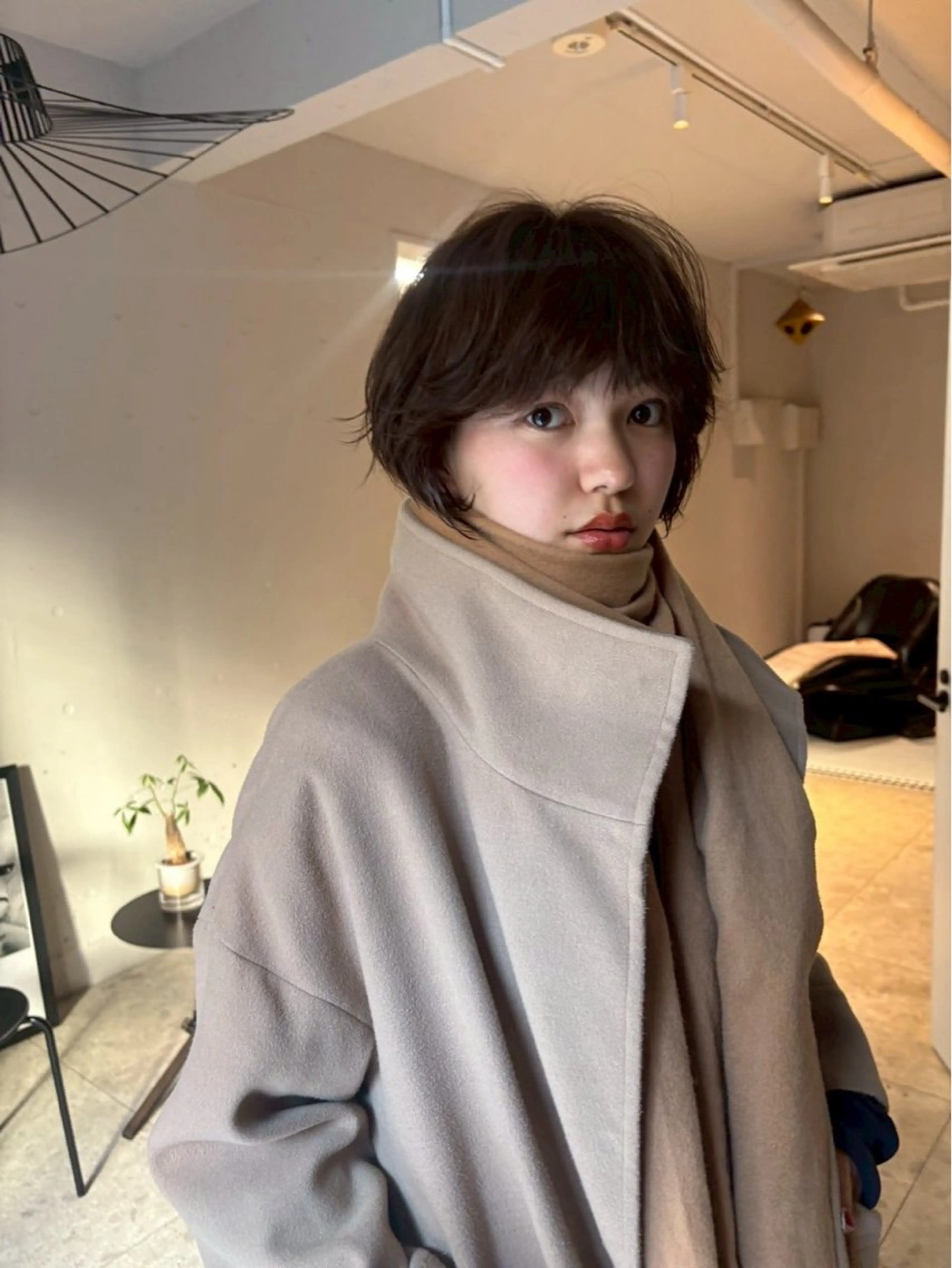 ミディアム パーマ 竹下 浩一のヘアスタイル