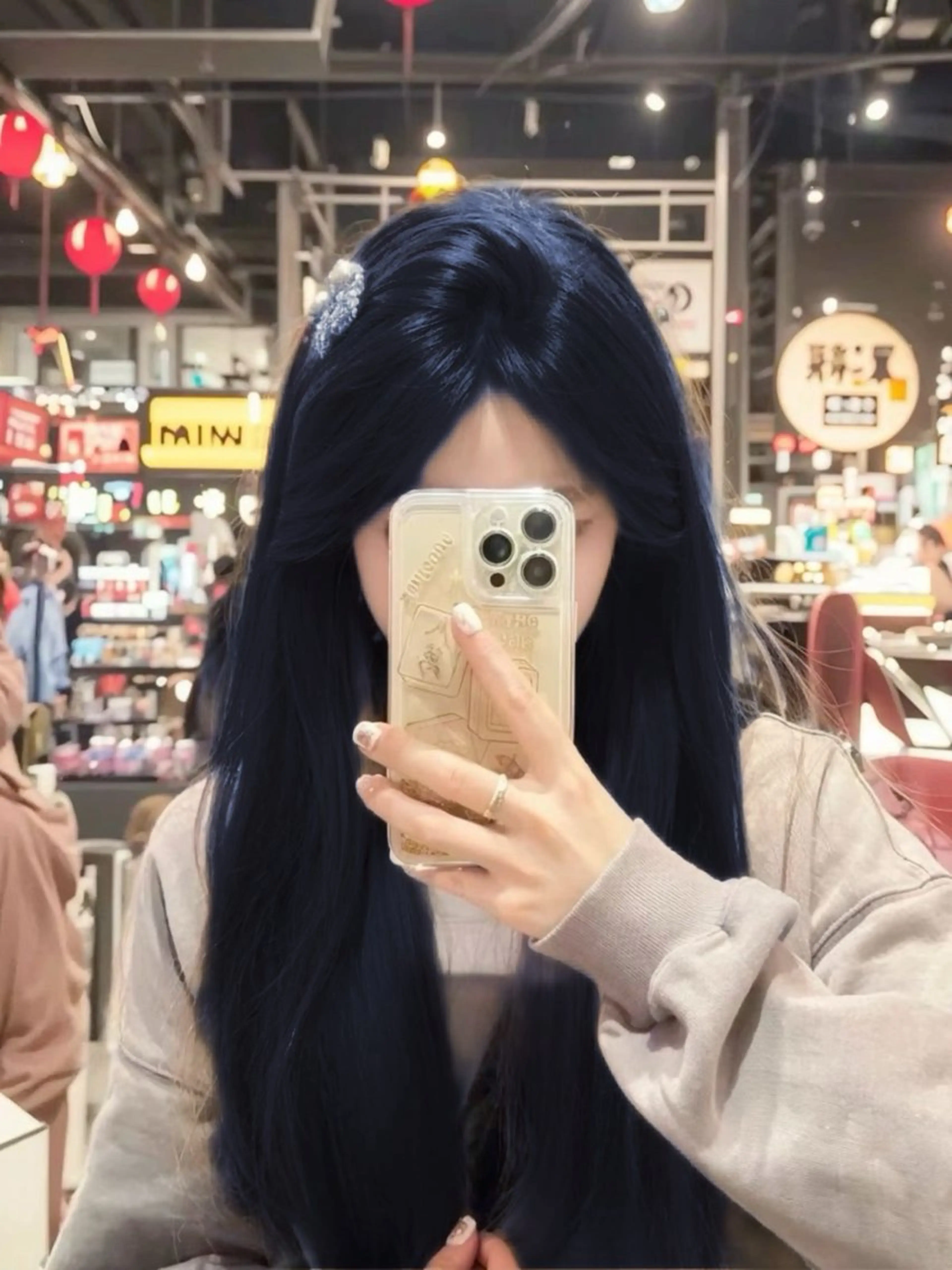 ロング カラー ブリーチなし🌼トレ ンド🌼似合わせのヘアスタイル