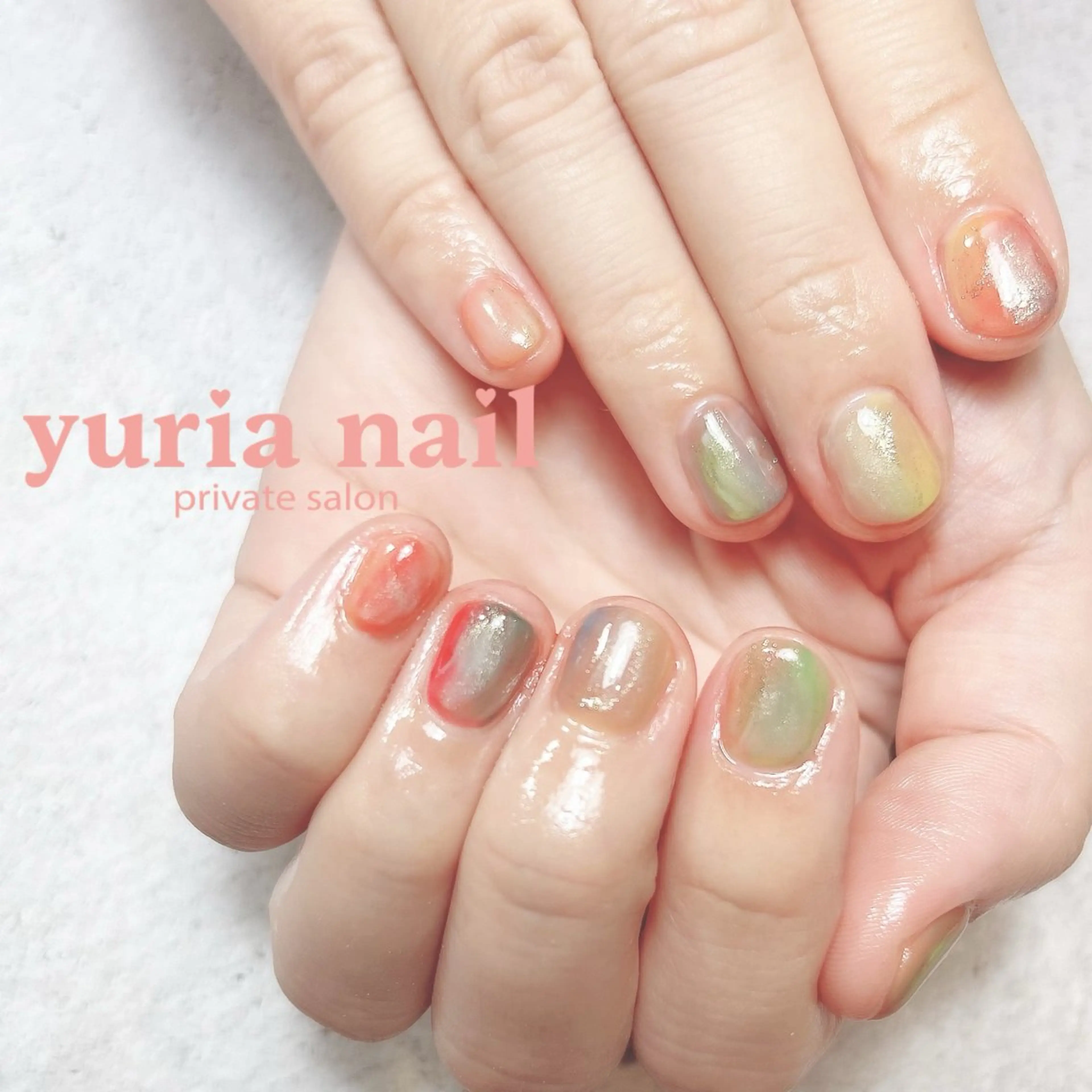 ネイル ジェルネイル ニュアンスネイル ハンドネイル 小林 ゆりあのネイルデザイン