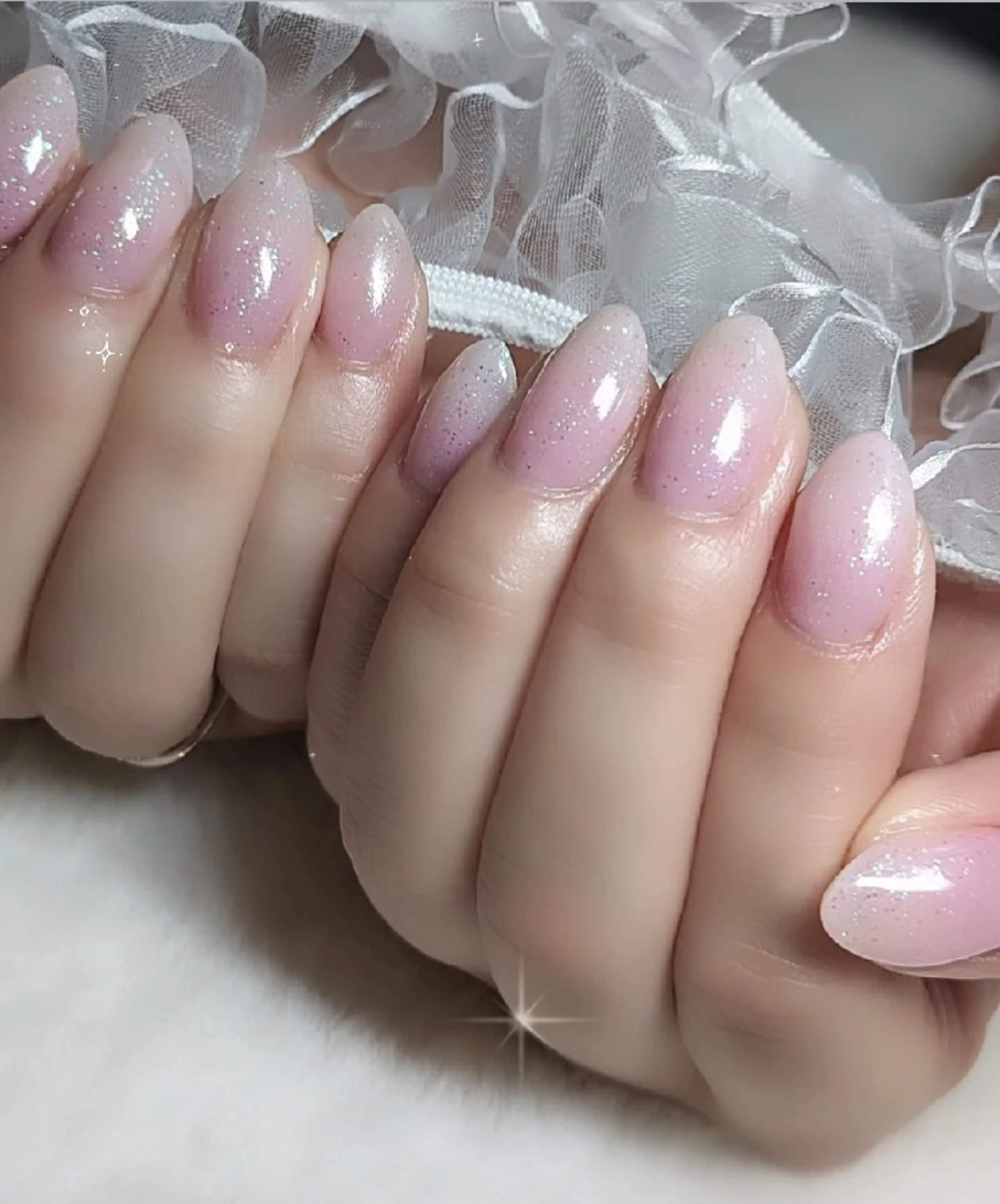 ネイル キラキラネイル ラメ(グリッター) Pureru✨ 🌹yukoのネイルデザイン