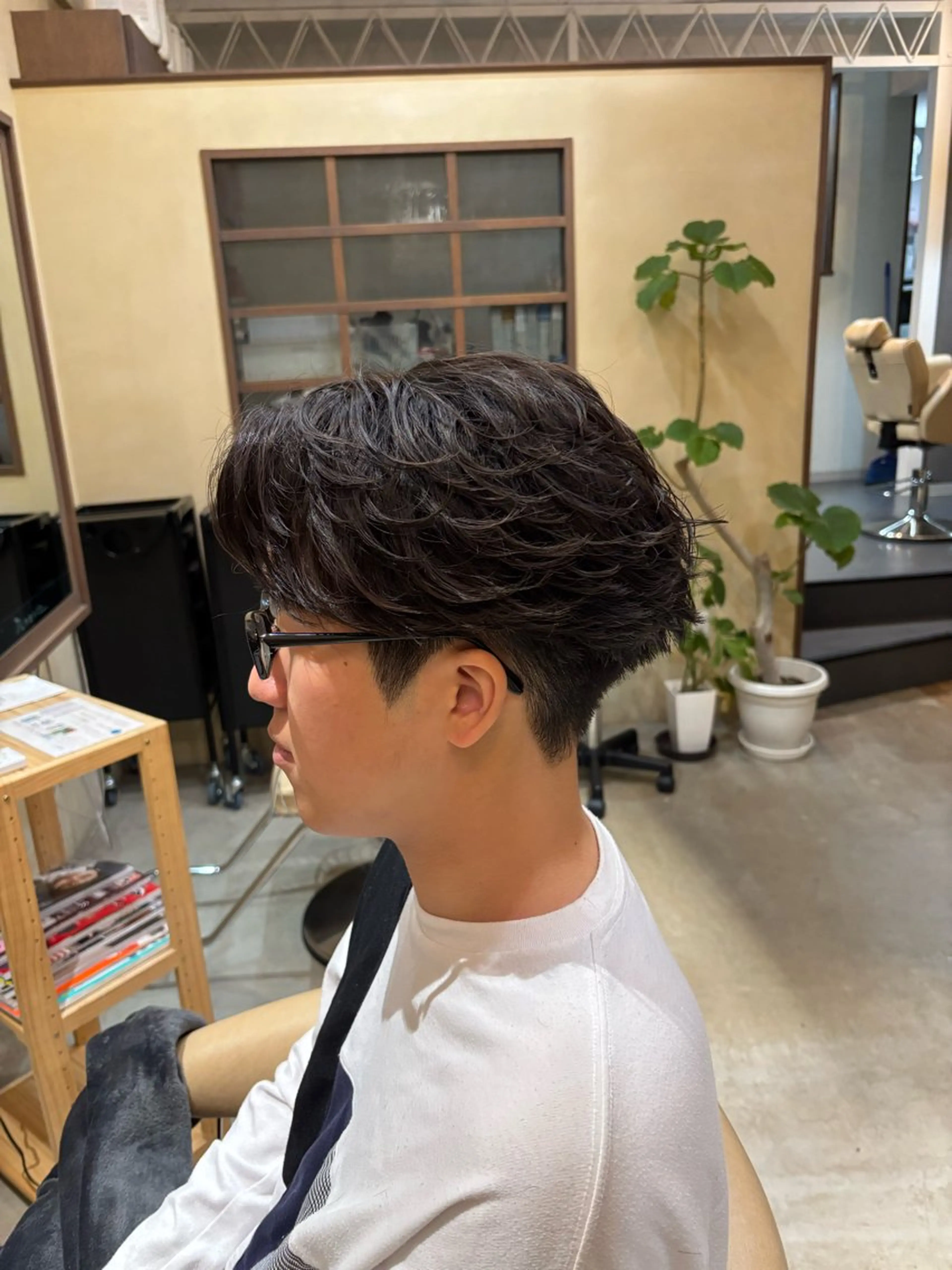 ショート メンズ カット パーマ 鹿児島 TSUBASAのヘアスタイル
