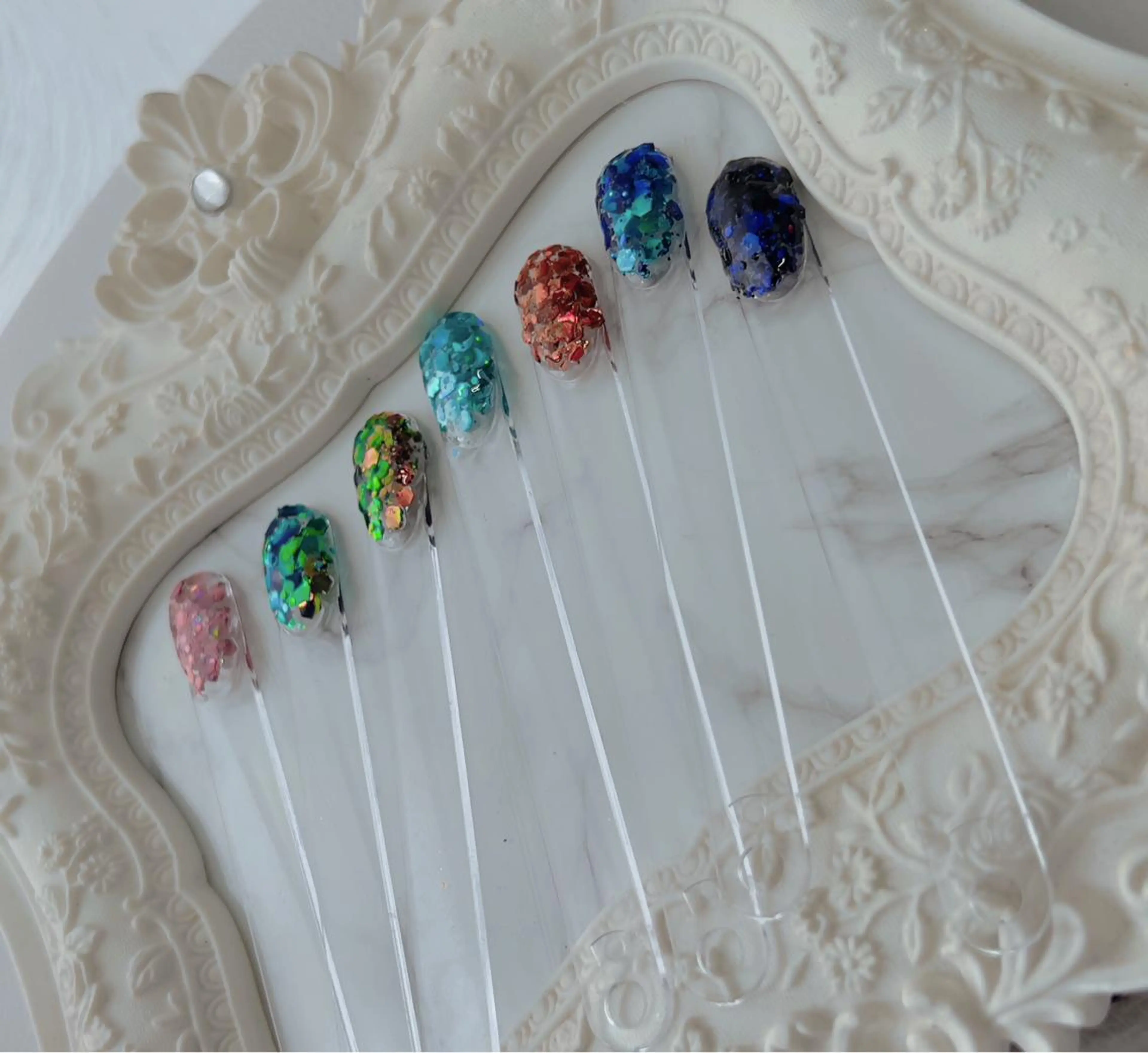 ネイル フットネイル 韓国ネイル ラメ(グリッター) lucky nail 歌舞伎町のネイルデザイン