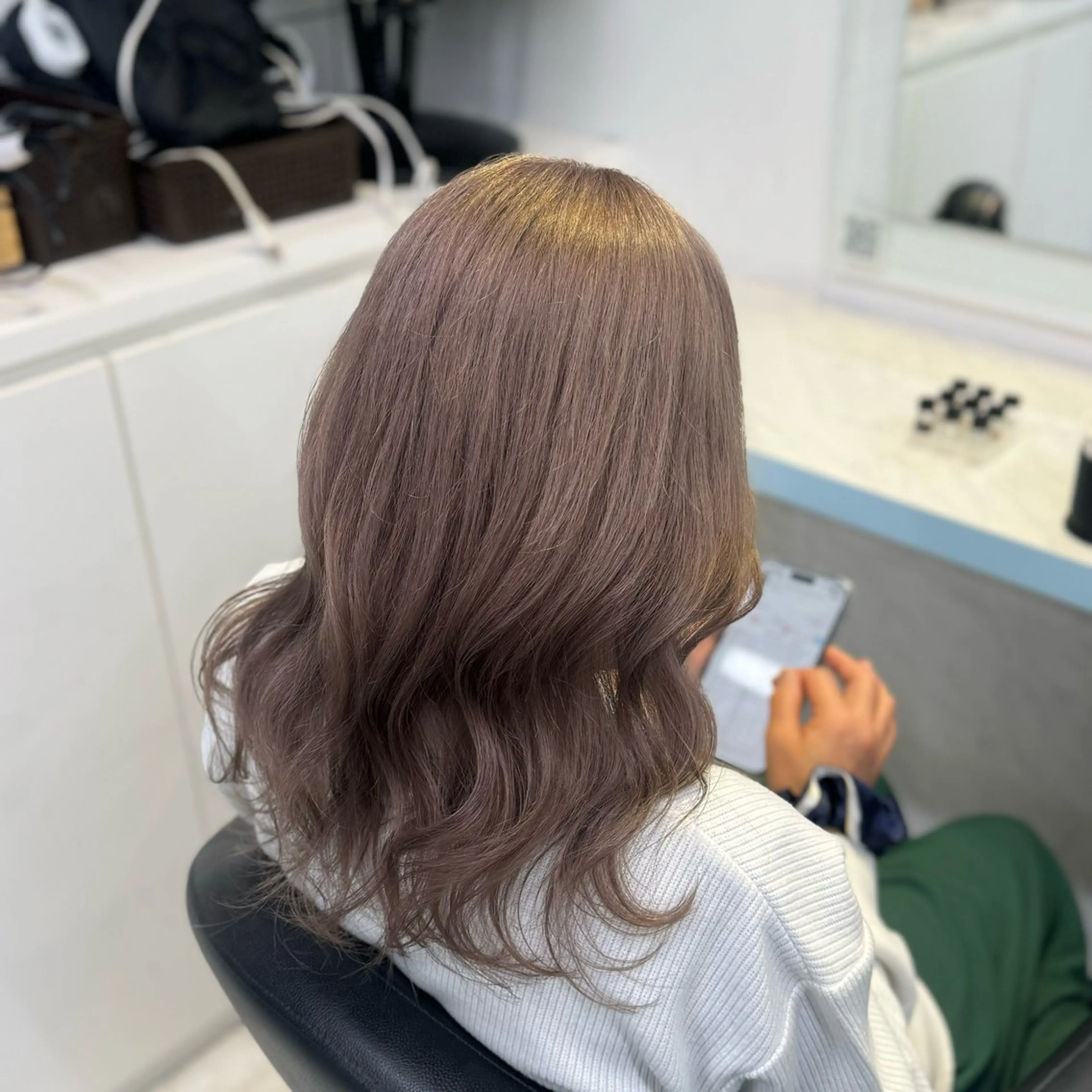 ロング カラー ヘアカラー トリートメント ヘッドスパ ヘアセット 暖色🩷透明感カラー ♡Maika♡のヘアスタイル