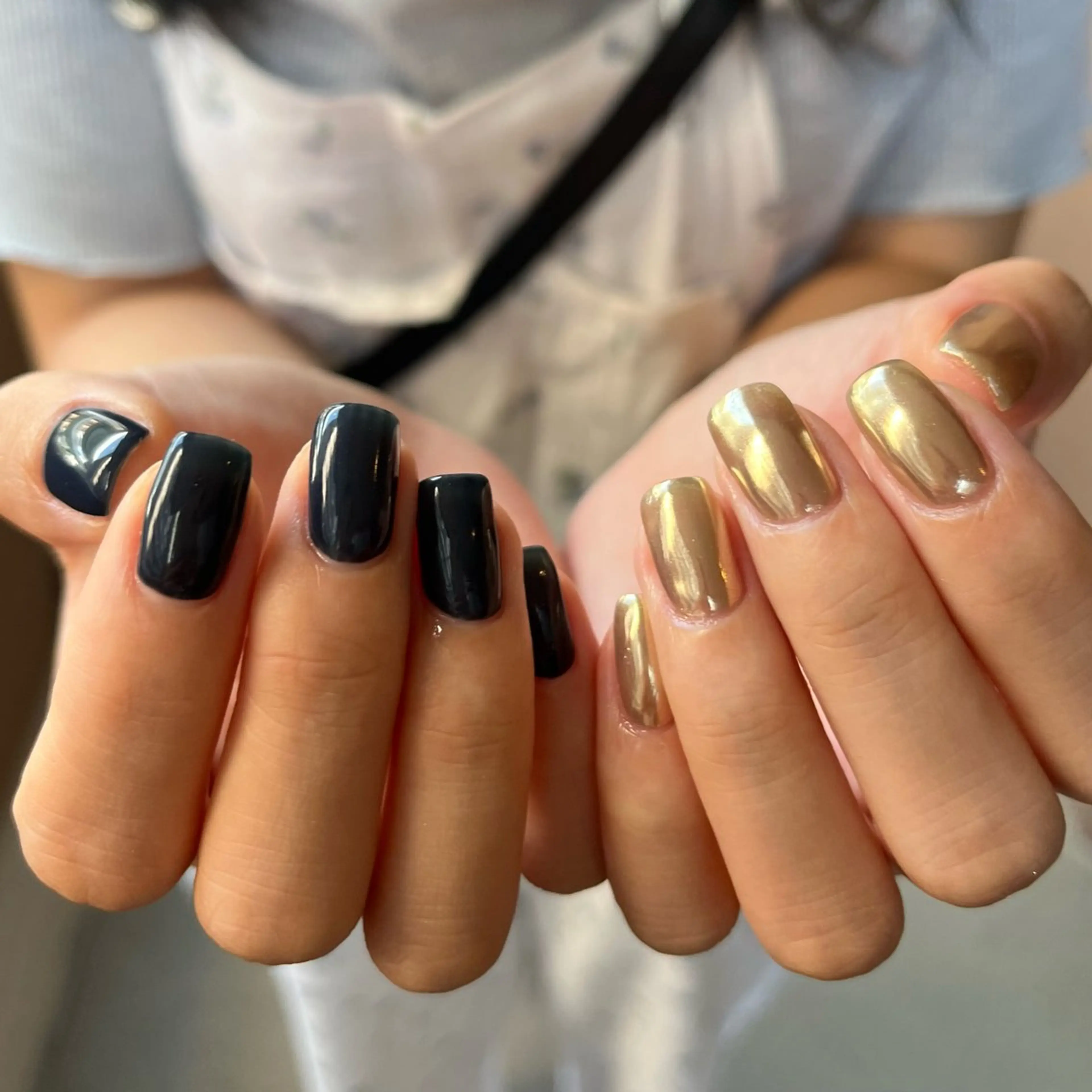 ネイル グリーン ハンドネイル vegh. nail／阿波座のネイルデザイン