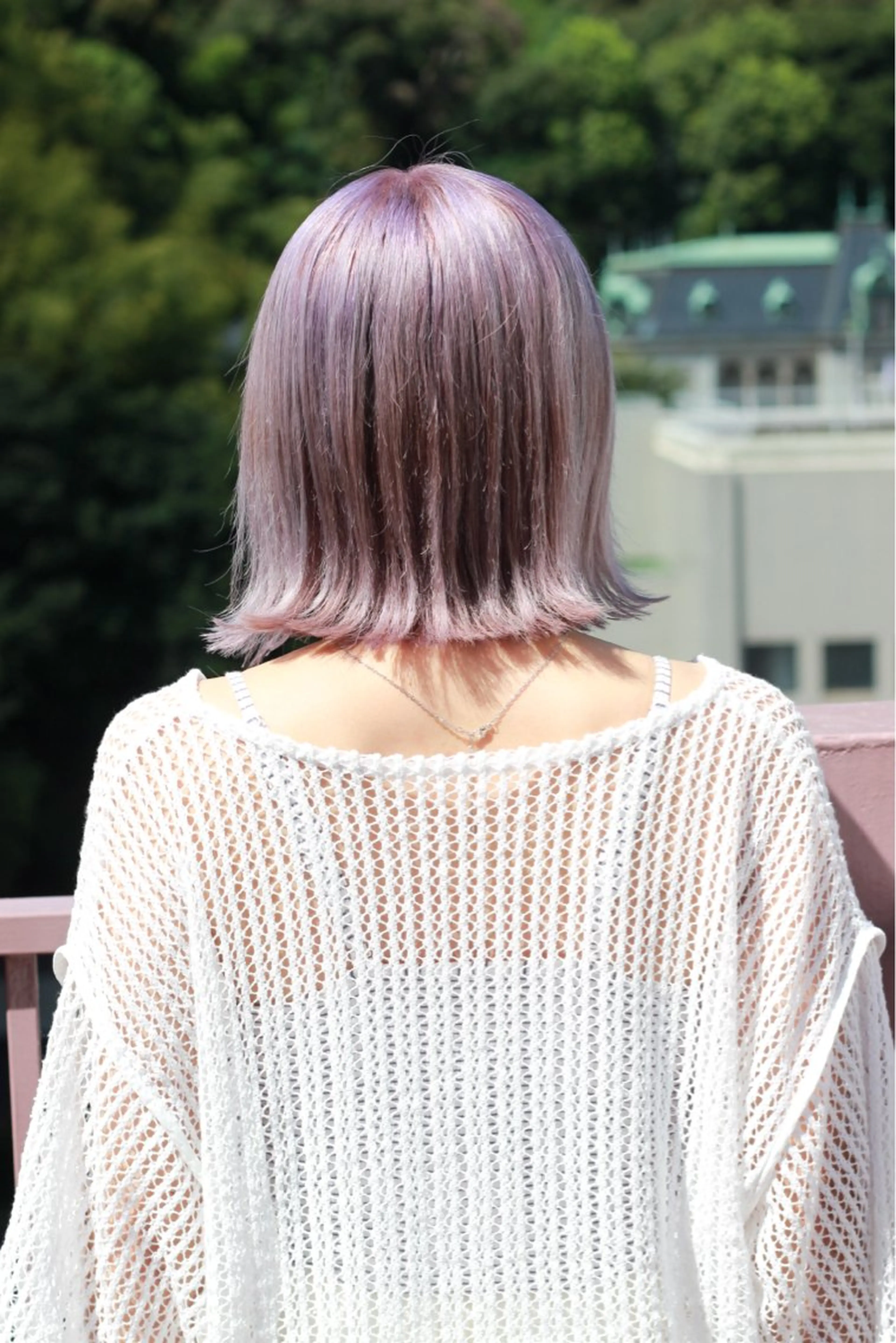 ミディアム カラー パープルカラー ヘアカラー Viage （ビアージュ）のヘアスタイル