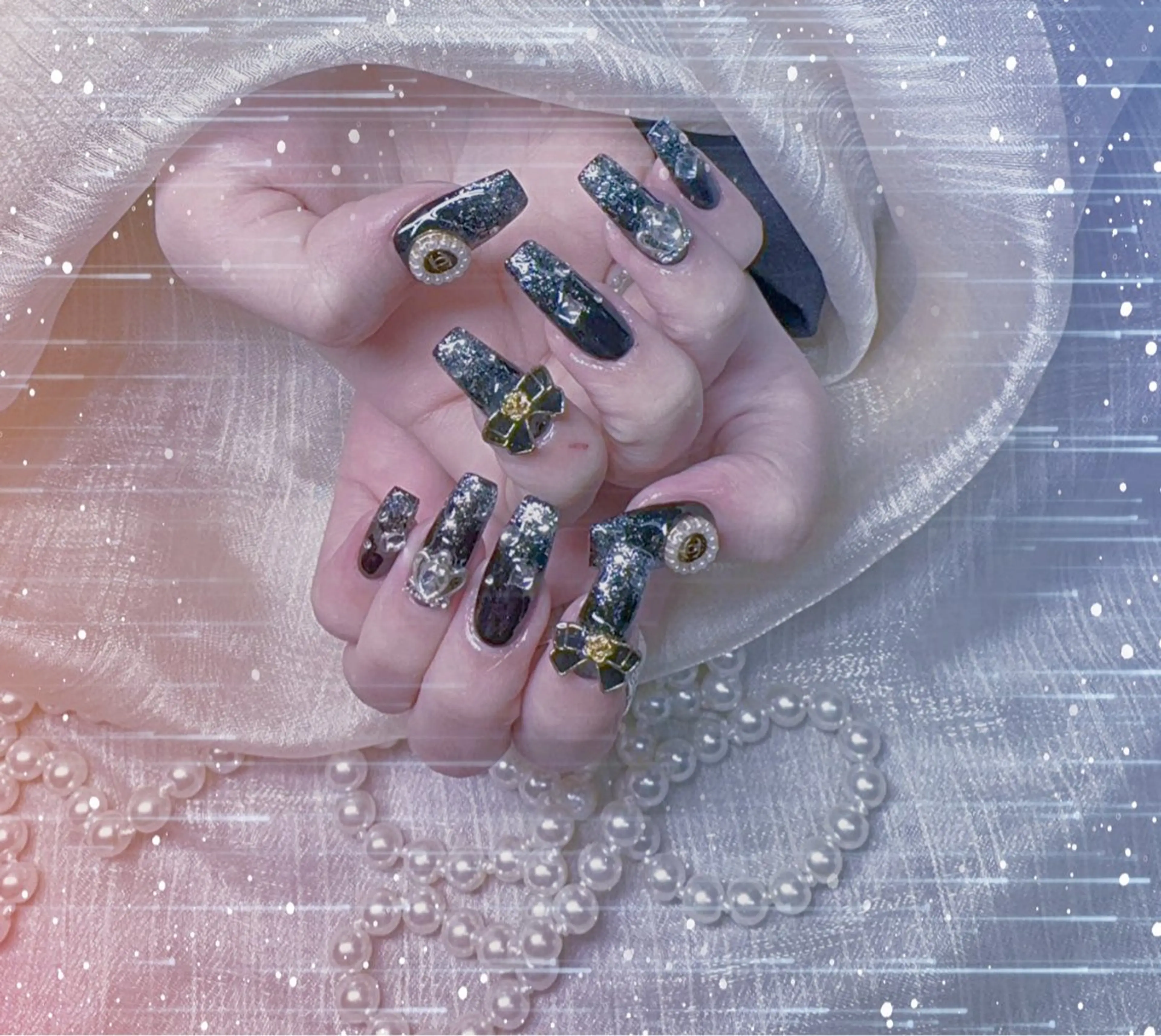 ネイル ラベンダー💖日暮里 ルル💖ネイルのネイルデザイン