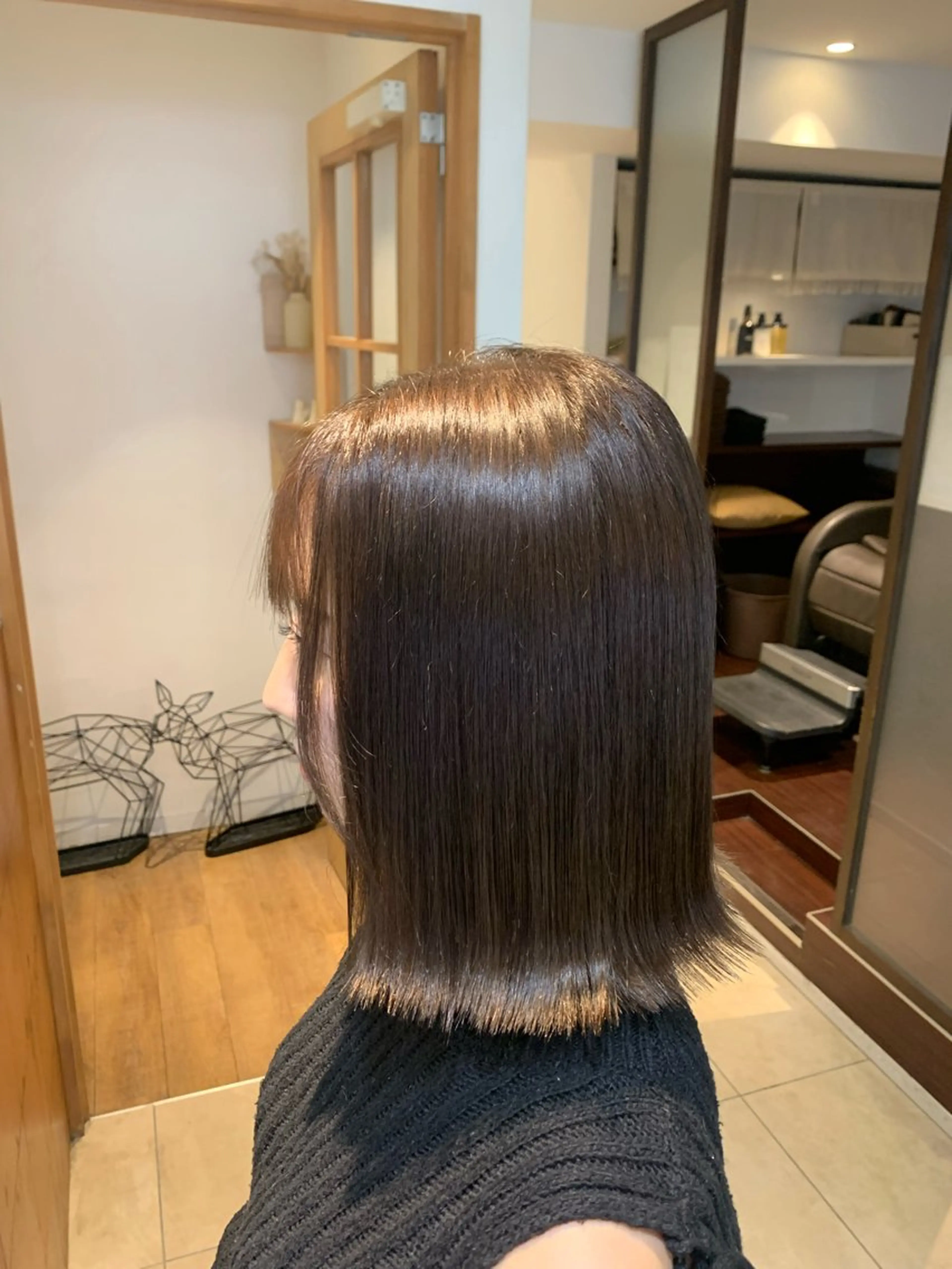 ミディアム カット ヘアカラー 庄司 沙羅のヘアスタイル