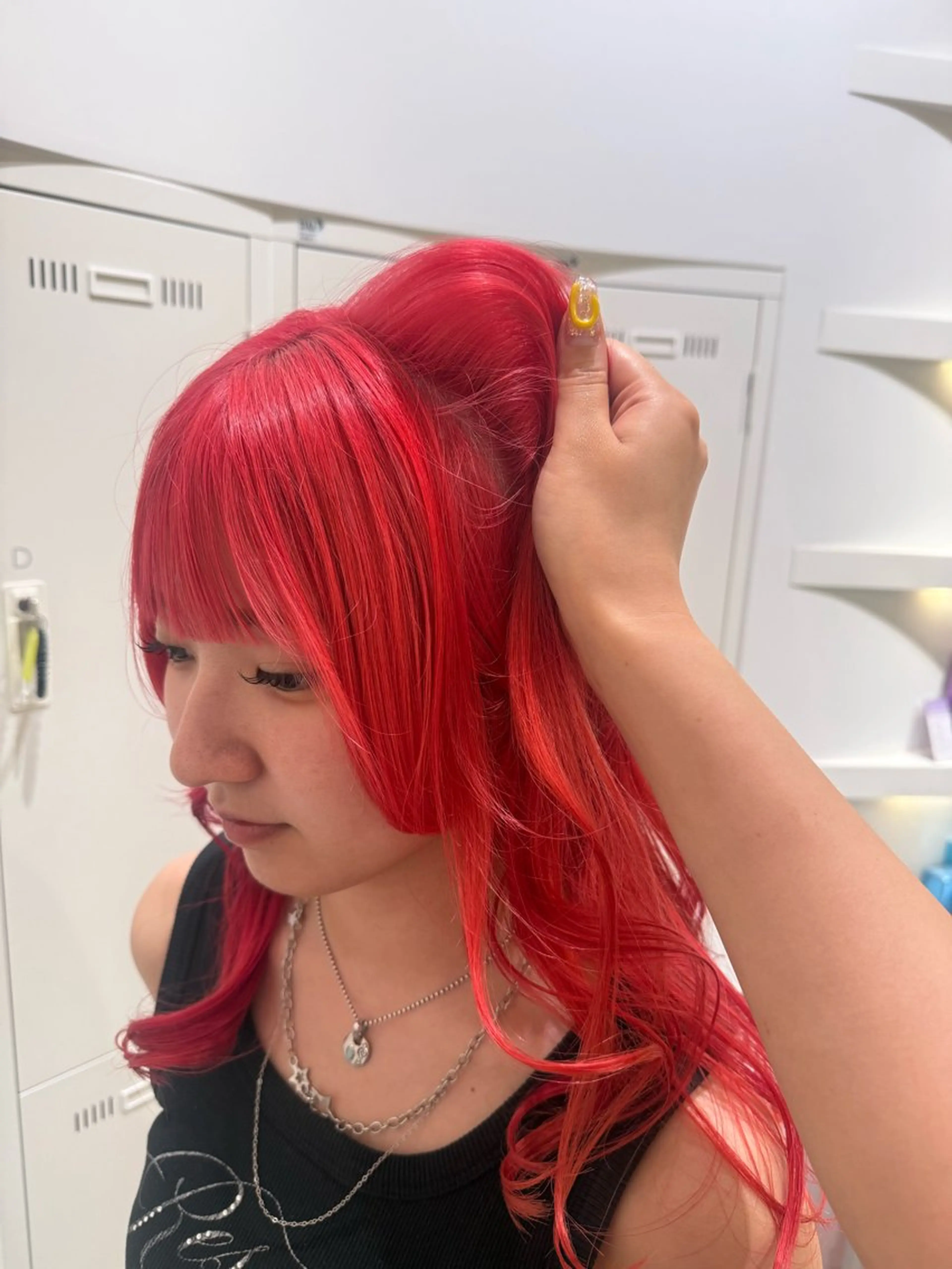 ロング カラー ヘアカラー トリートメント 艶髪/ハイトーン ️🫧rino🫧のヘアスタイル