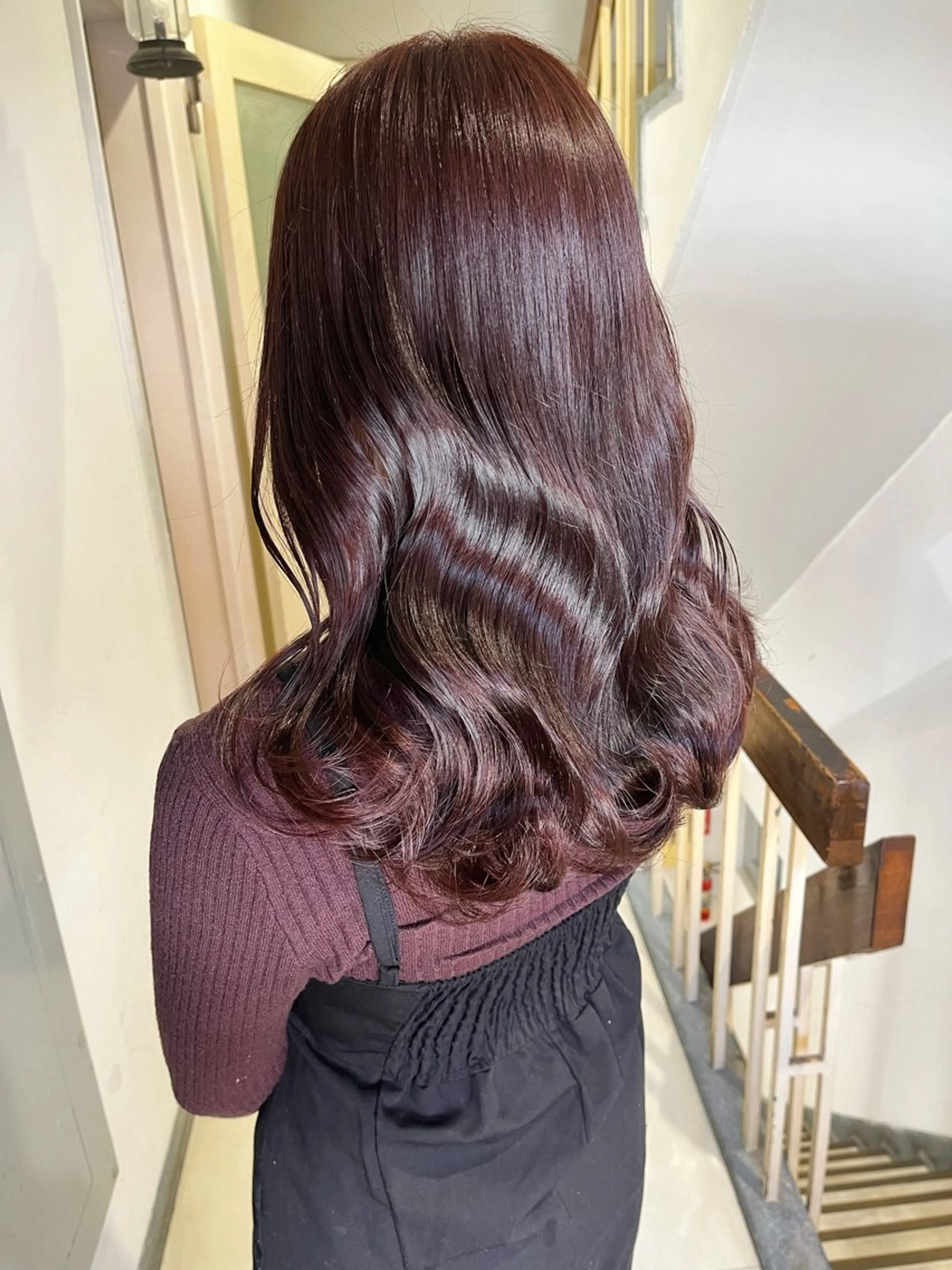 ロング カラー ヘアアレンジ ラベンダーカラー カット ヘアカラー トリートメント 🤍清楚系 韓国レイヤー🤍拓朗のヘアスタイル