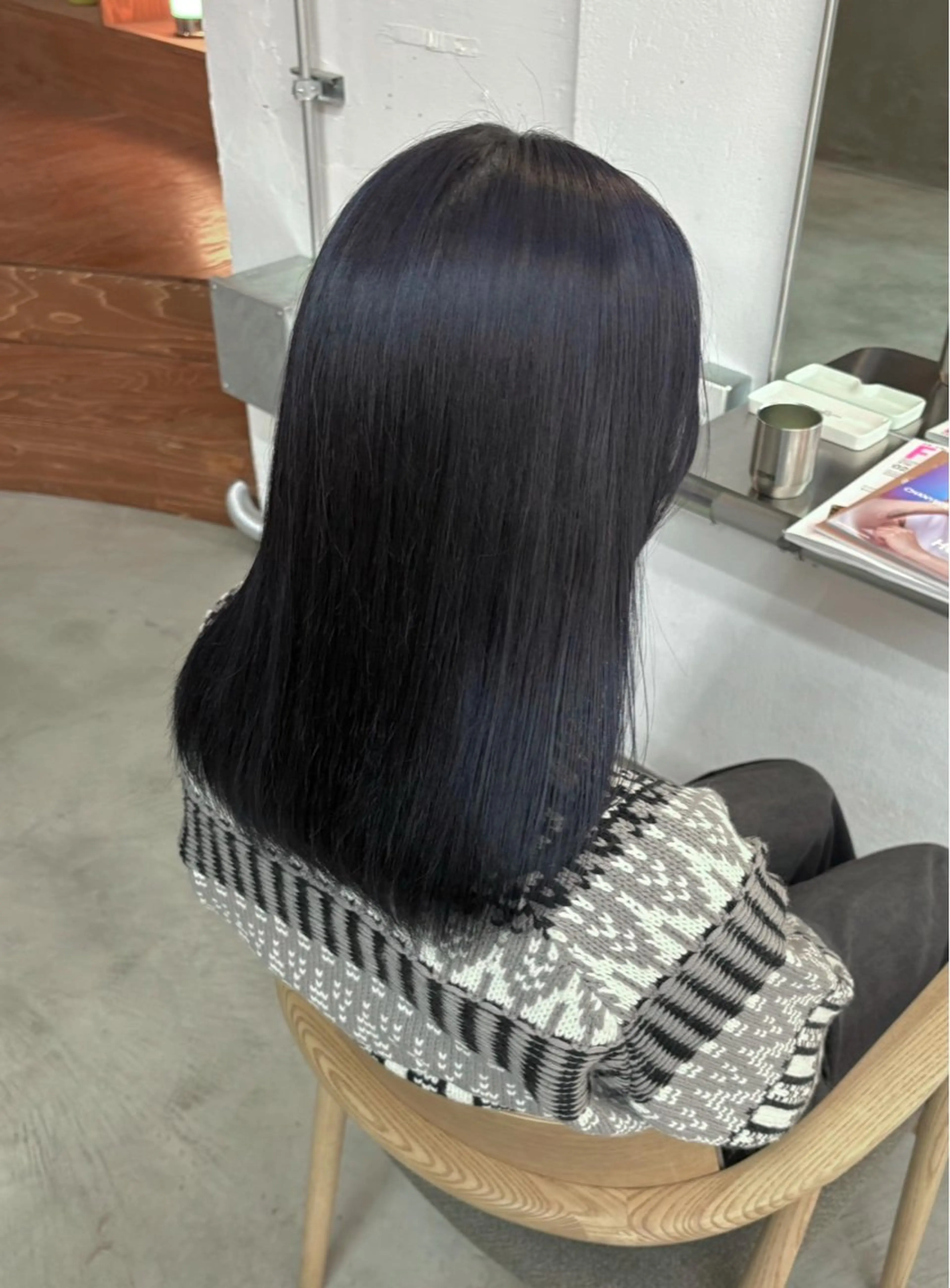 セミロング カラー ブルーカラー ヘアカラー sica所属・【sica】 チナのヘアスタイル