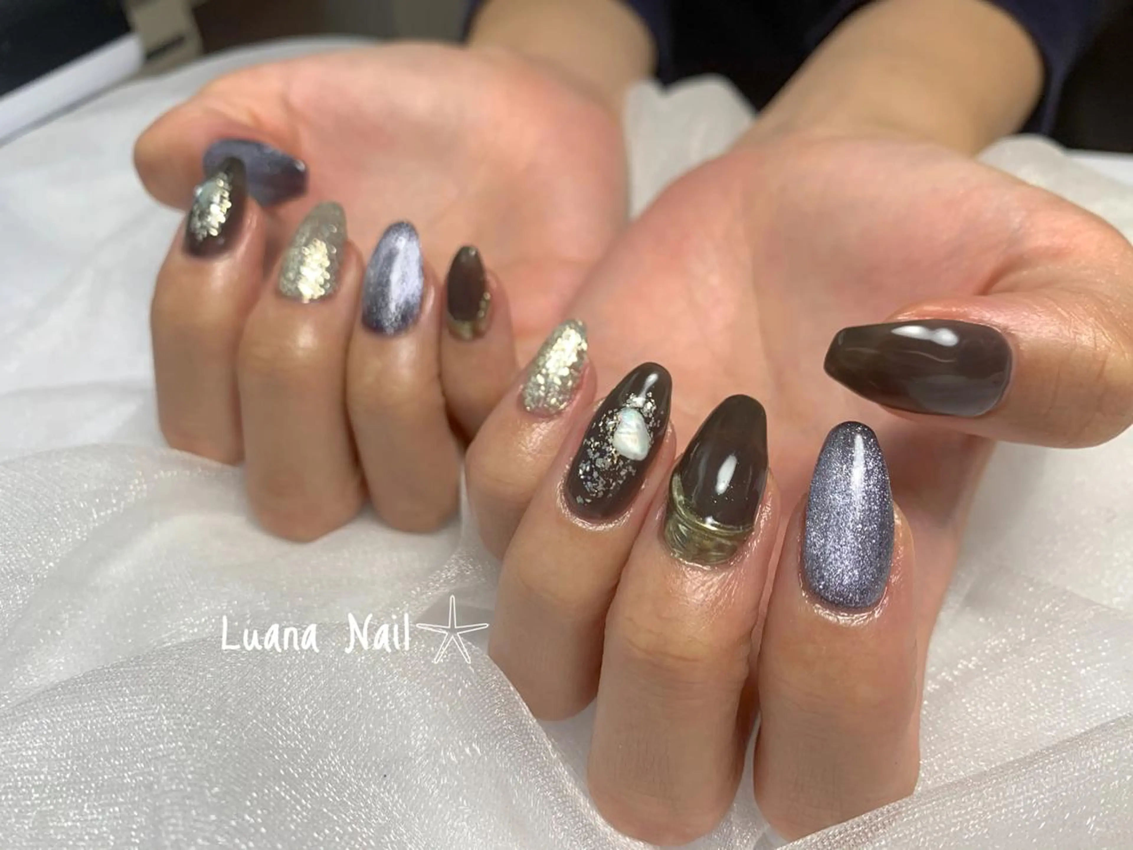 ネイル ミラーネイル ハンドネイル BeauJu by Luana Nail所属・BeauJu by Luana Nailのネイルデザイン