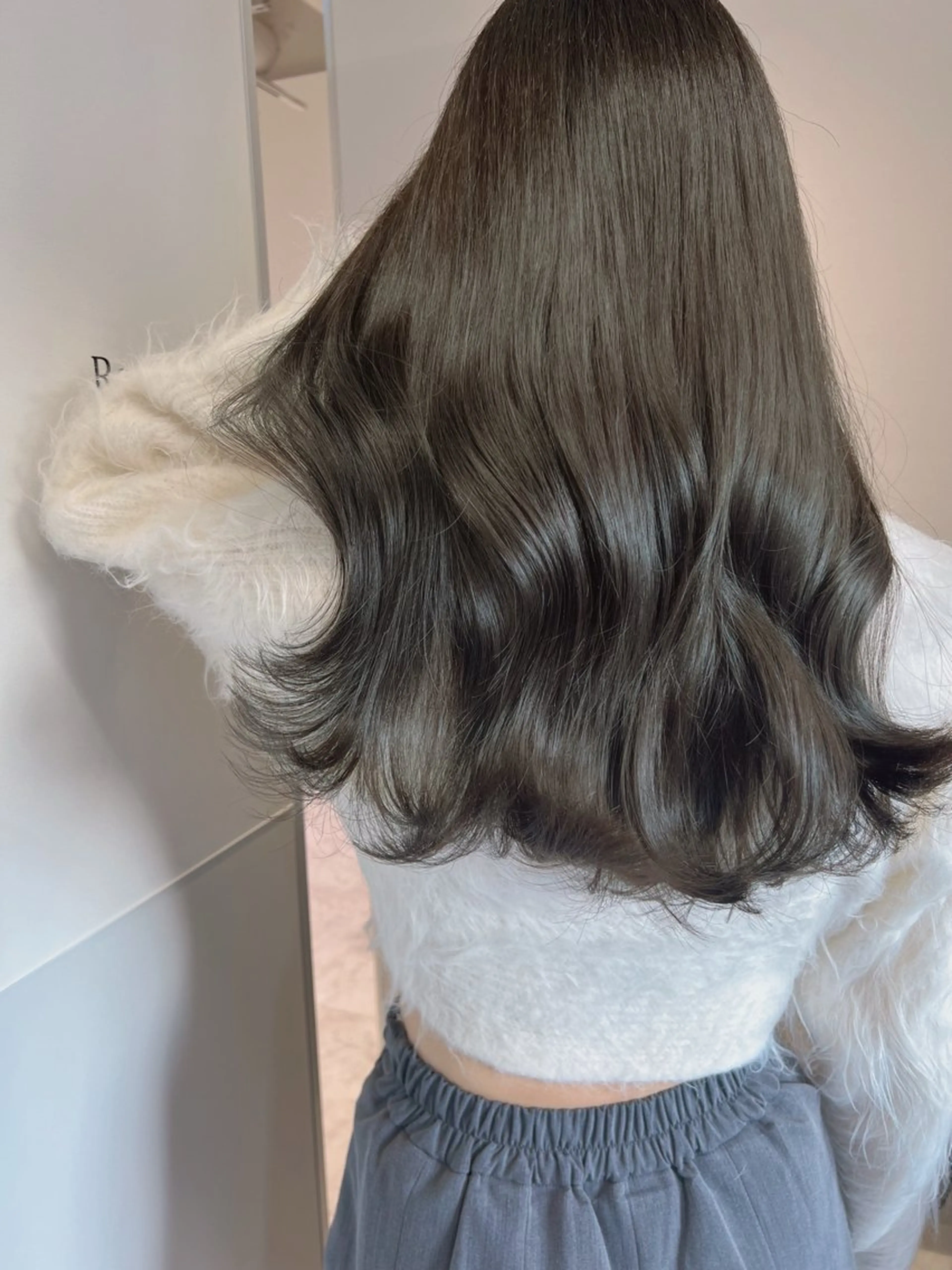 ロング 韓国風ヘア ロング カット ヘアカラー トリートメント 韓国モテhair🍑 momoのヘアスタイル