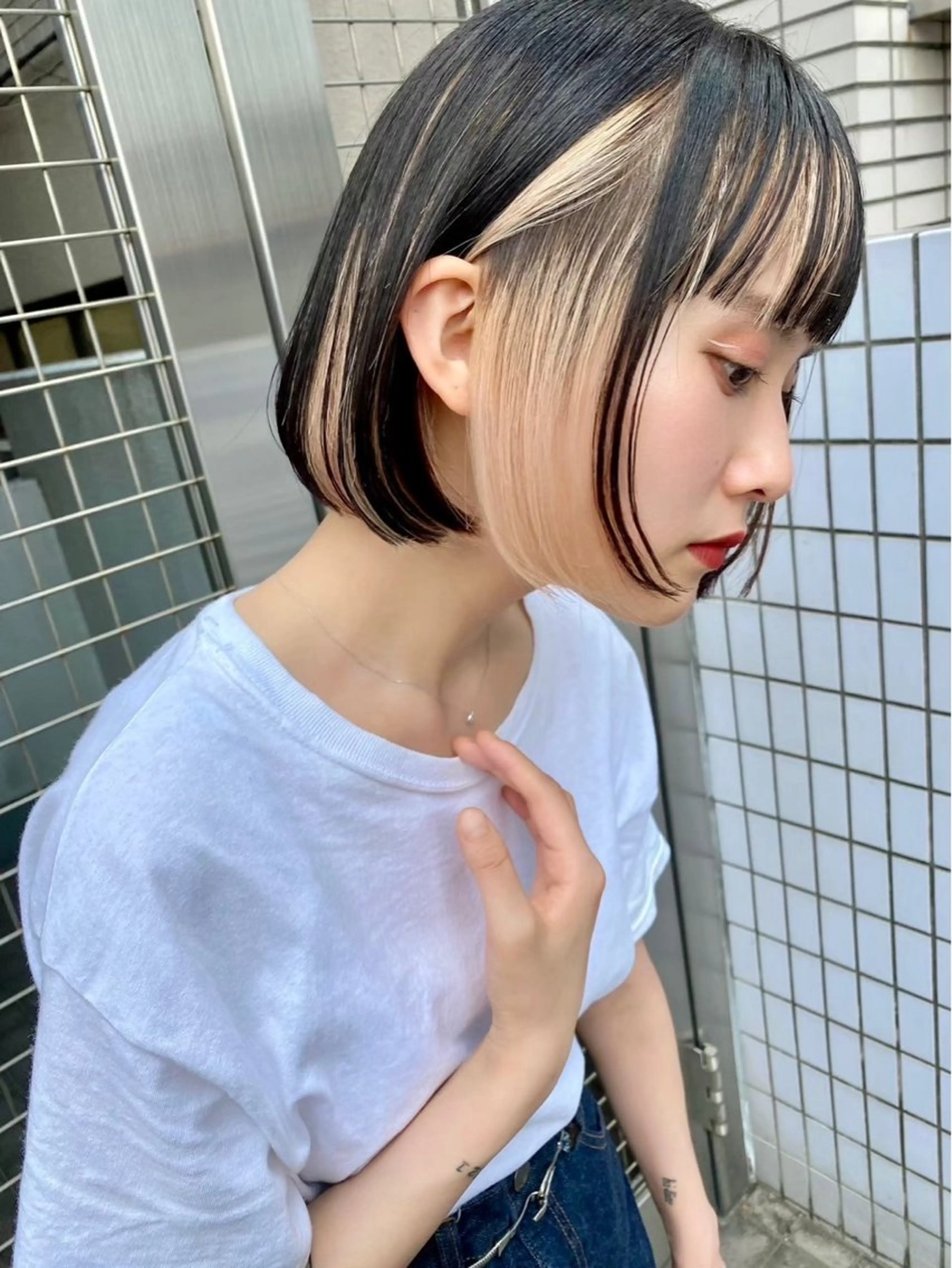 ミディアム カラー ヘアセット/メンズ パーマChihoのヘアスタイル