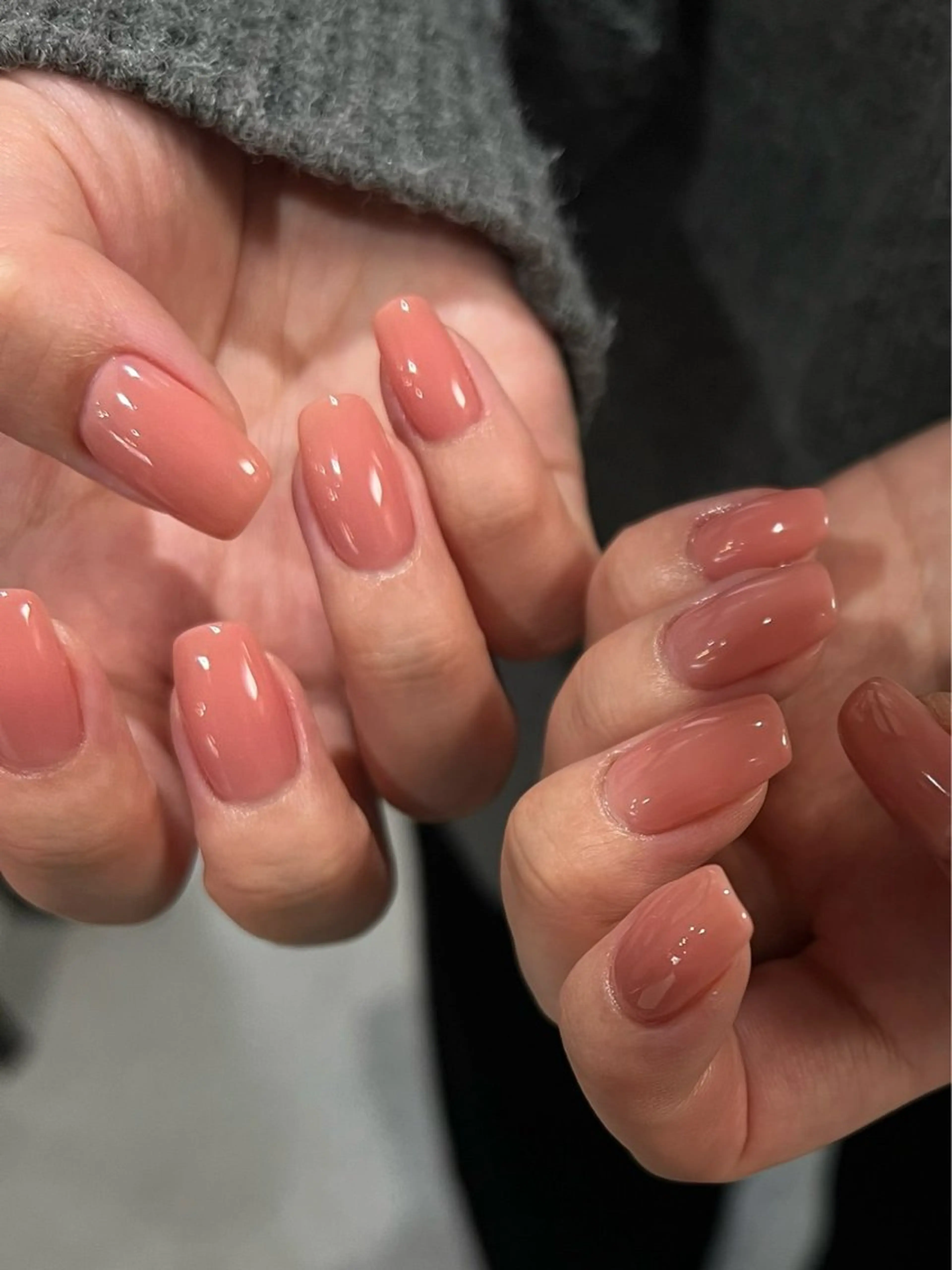 オフ込みワンカラーorラメグラの写真