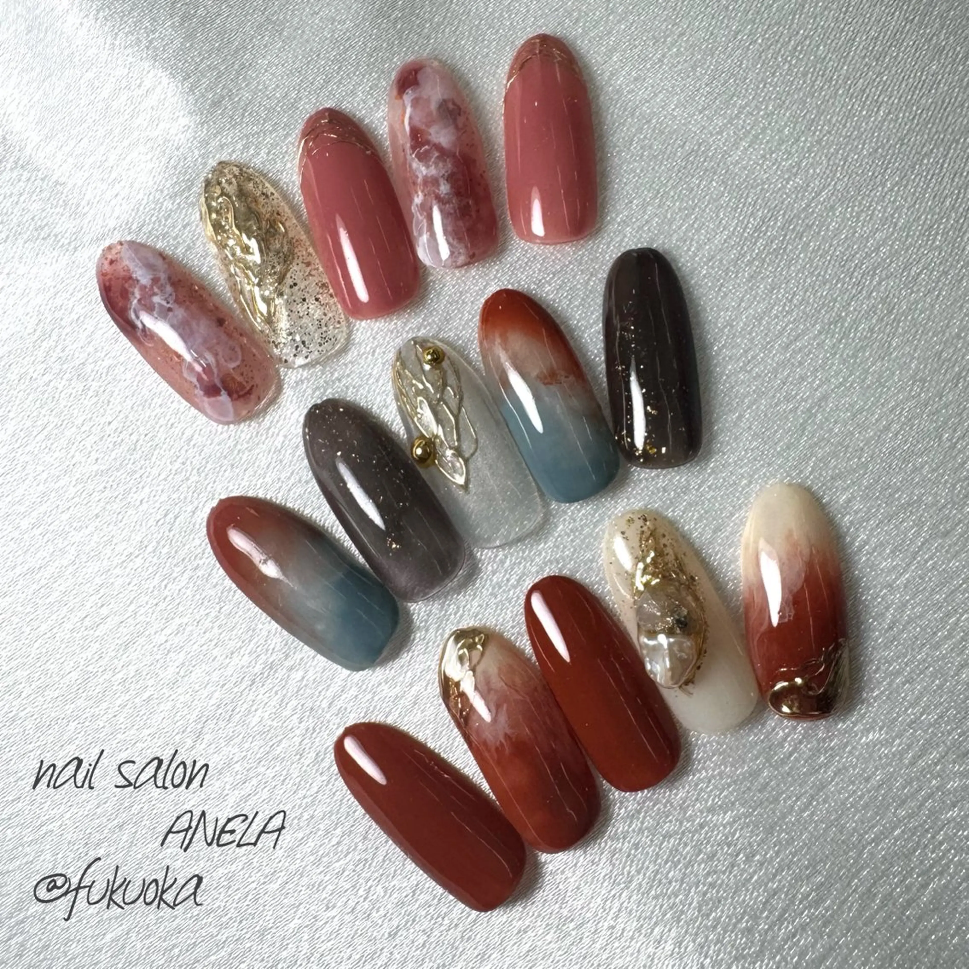 ネイル ニュアンスネイル ハンドネイル nail salon ANELA mayaのネイルデザイン