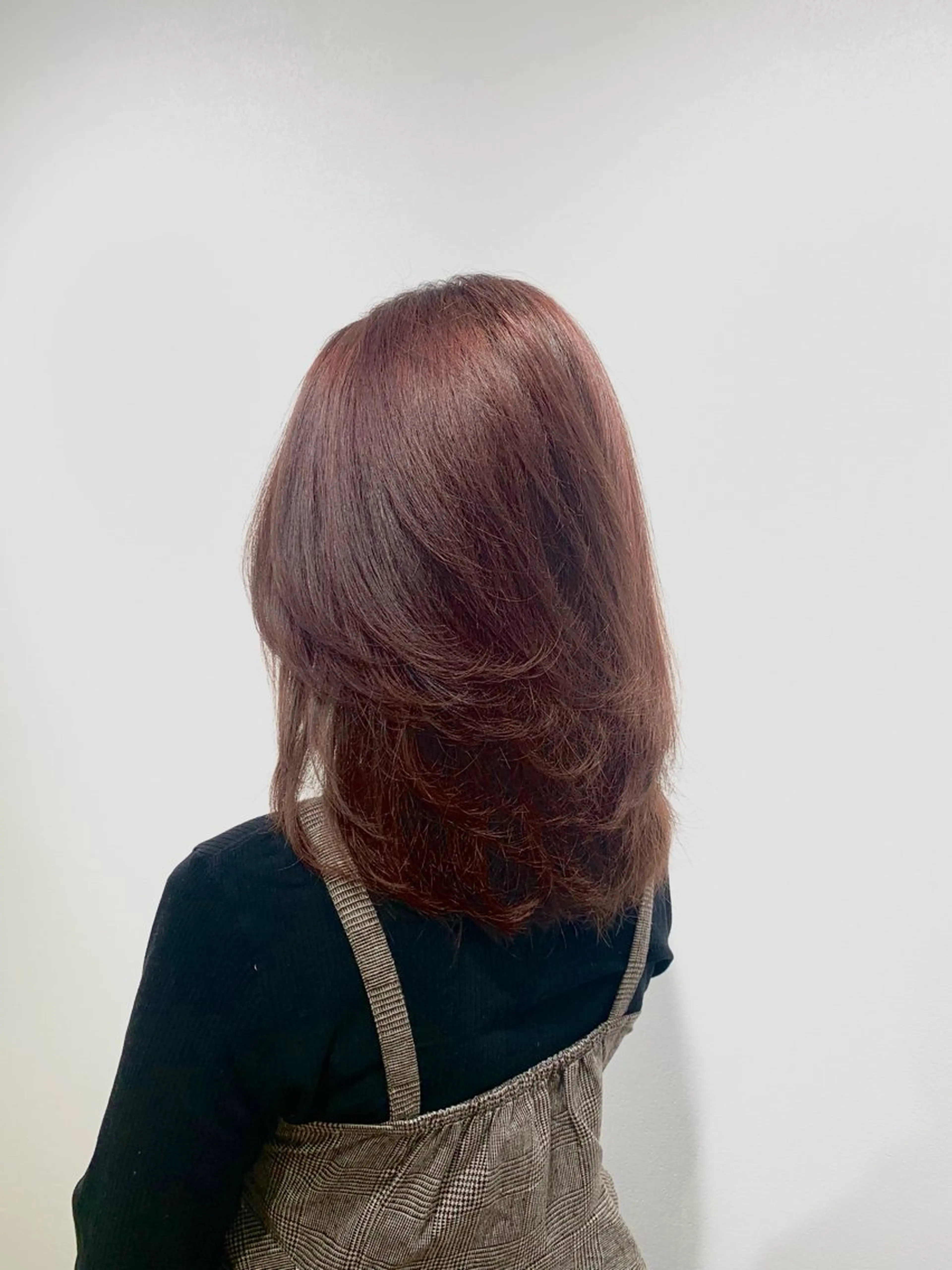 ミディアム カラー ヘアアレンジ キヨミ 韓国レイヤーカットのヘアスタイル