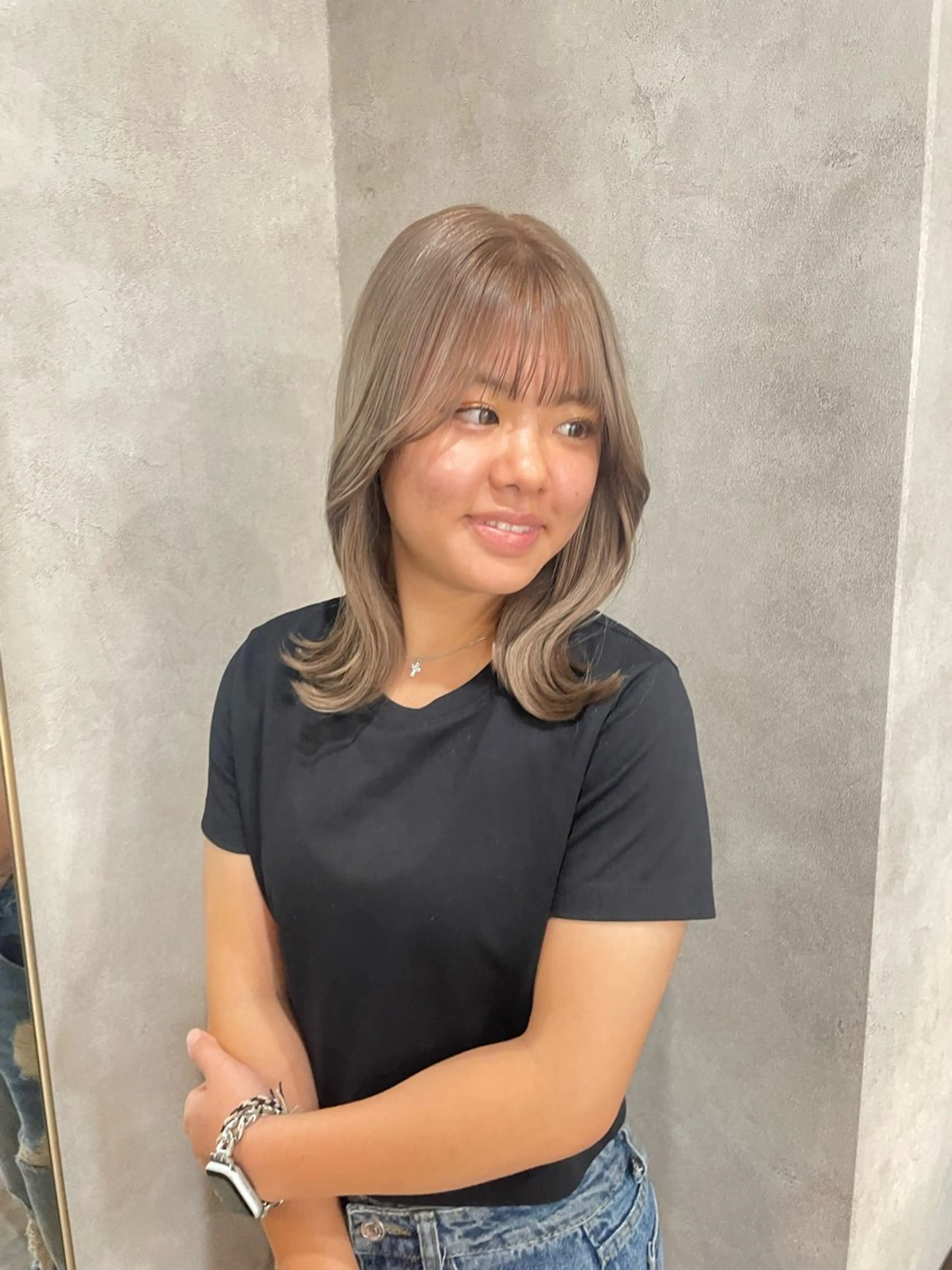 ミディアム 🔖RIENS /renaのヘアスタイル