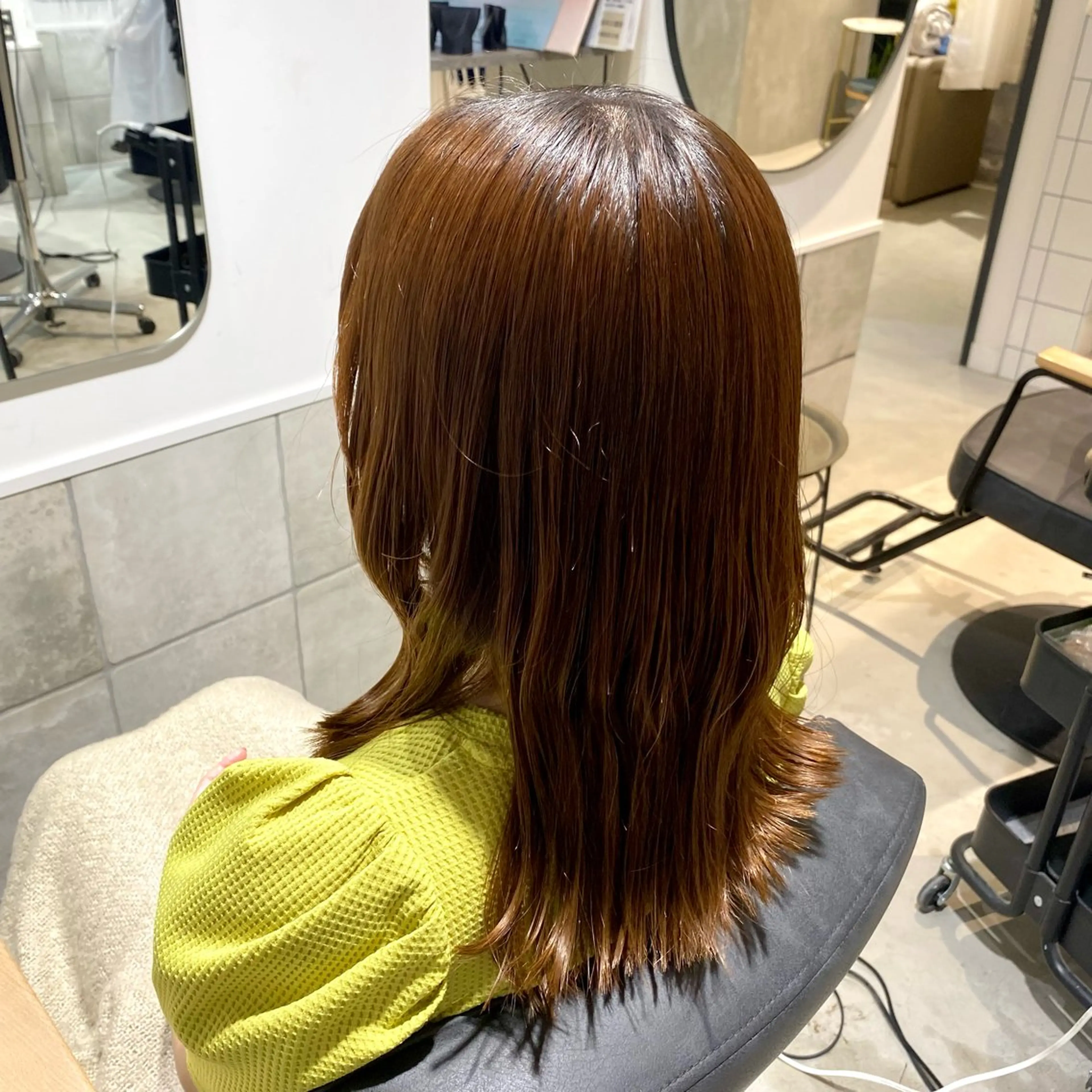 セミロング カット トリートメント 𝐇𝐢𝐧𝐚 ⟡.·のヘアスタイル