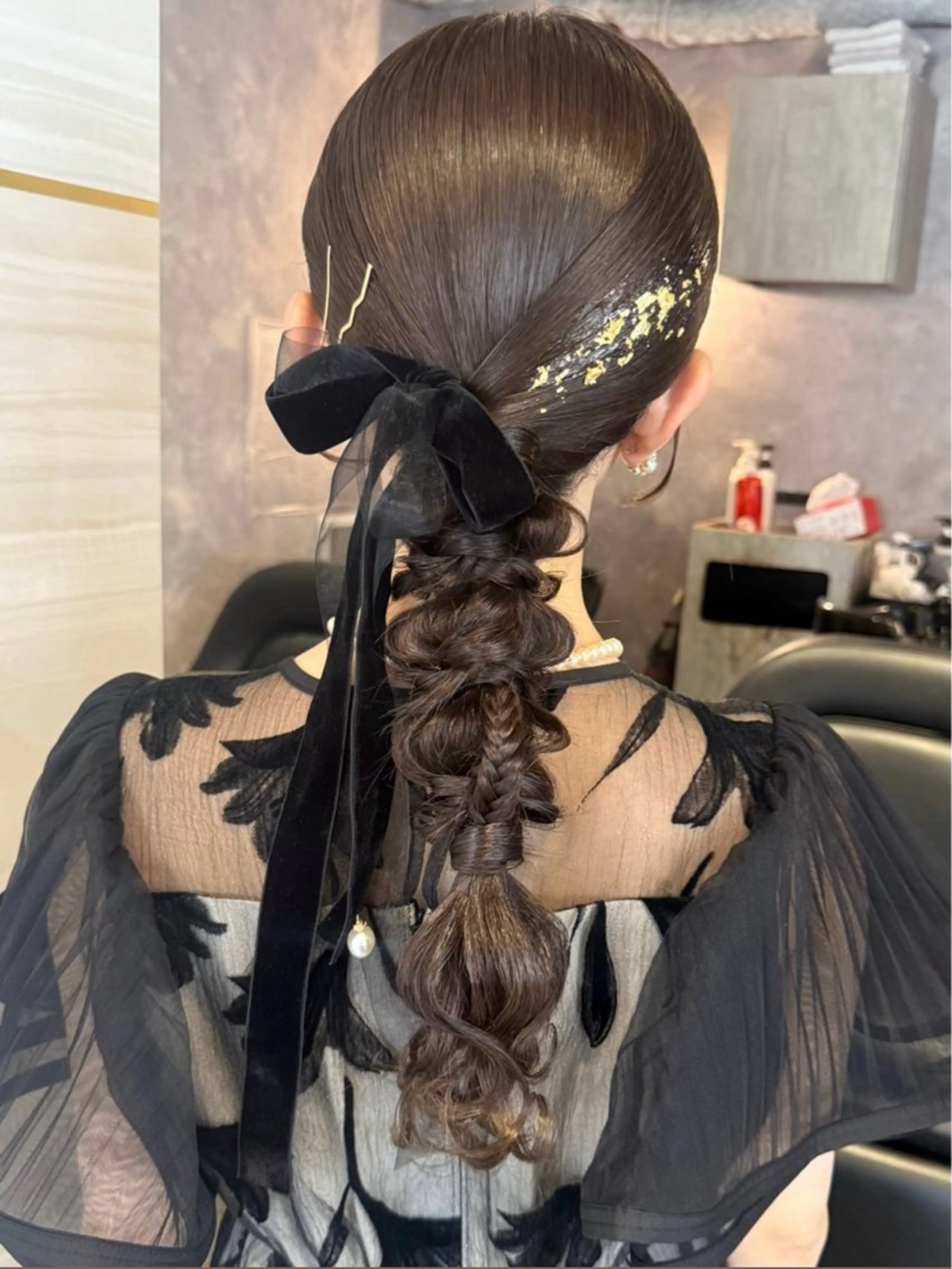 ロング ヘアアレンジ 🫧みひろ🫧カット カラーモデル募集のヘアスタイル