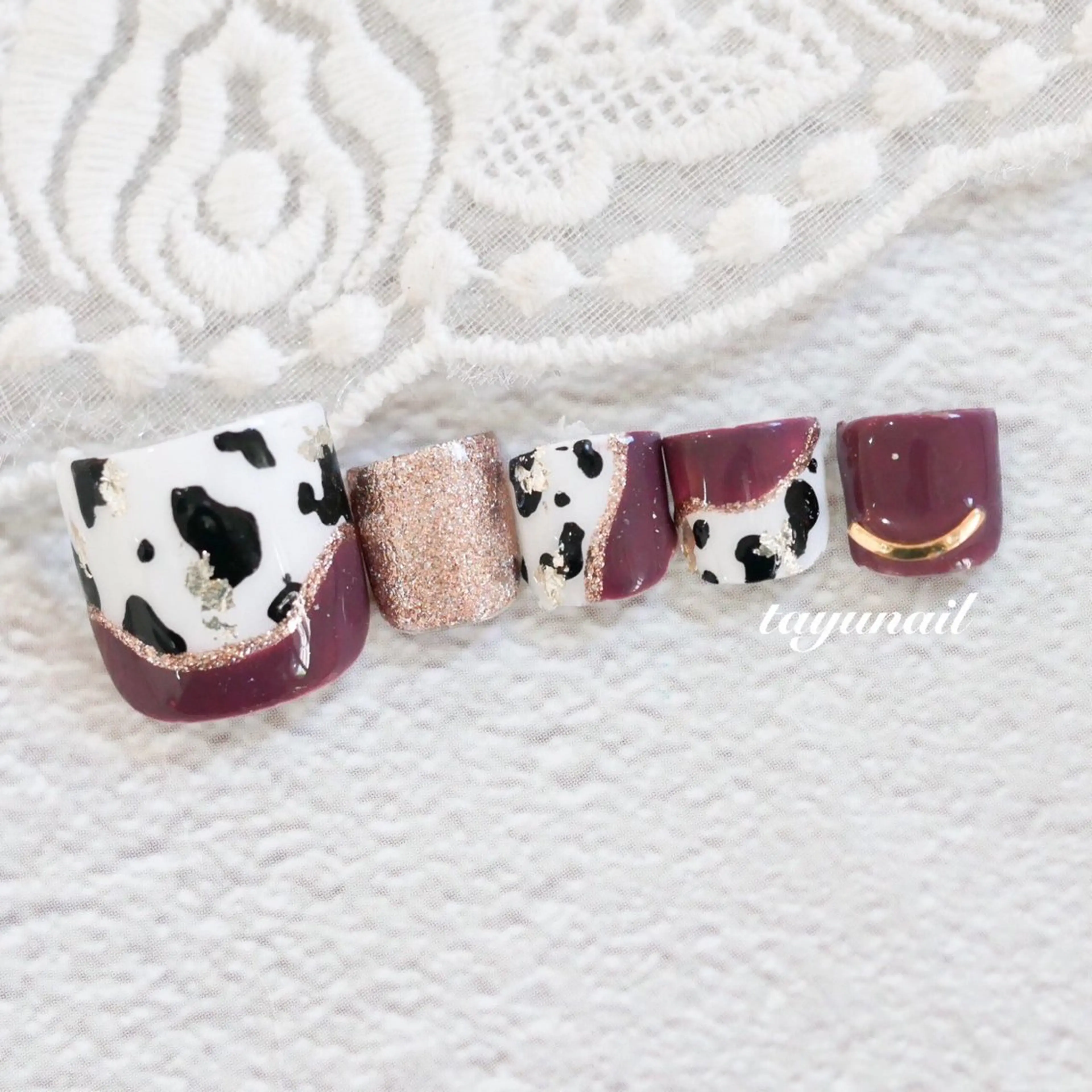 ネイル フットネイル ジェルネイル パラジェル ネイルサロン 【たゆnail】のネイルデザイン