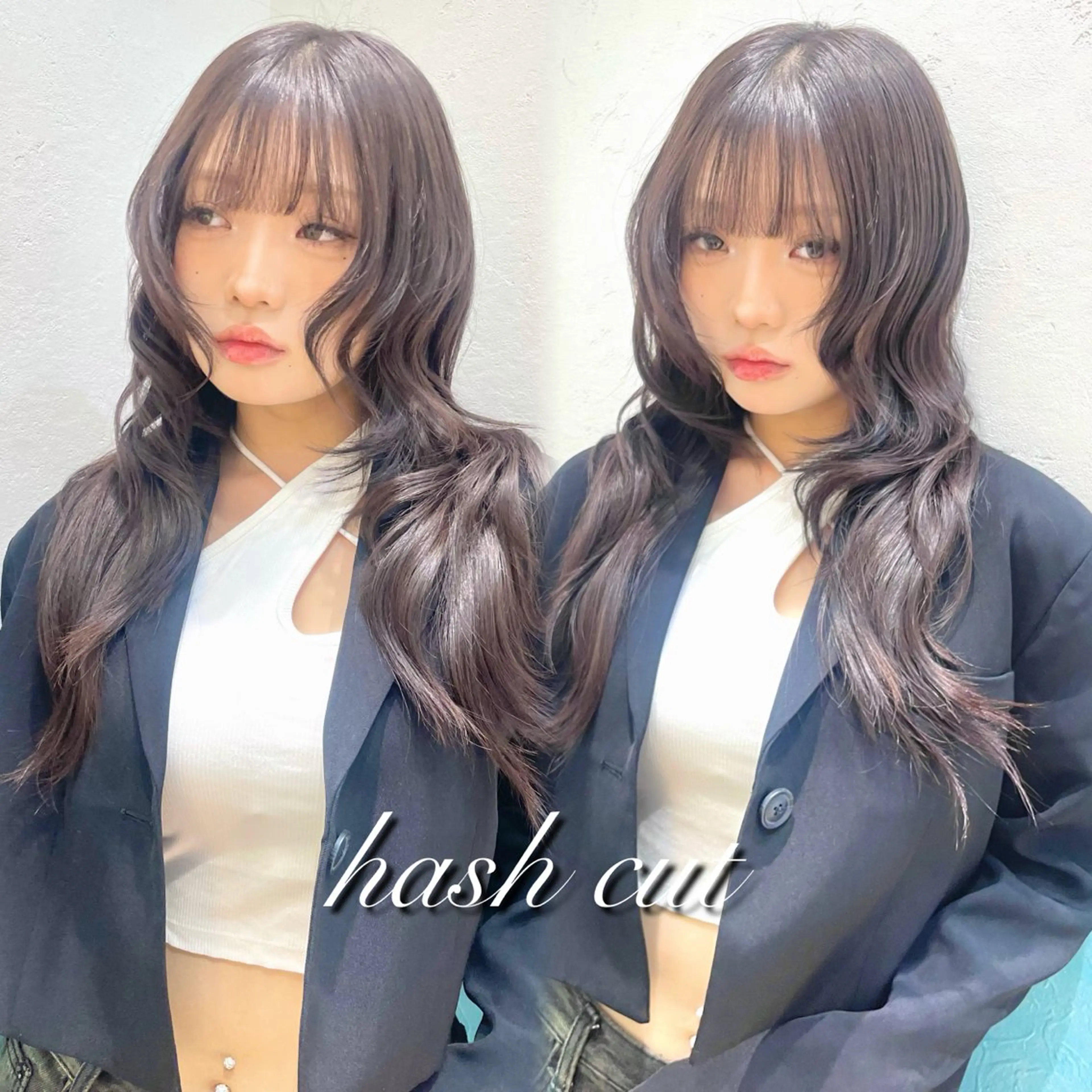 ロング カット ヘアカラー トリートメント 韓国/ハッシュカット /レイヤー🧸‎千純のヘアスタイル