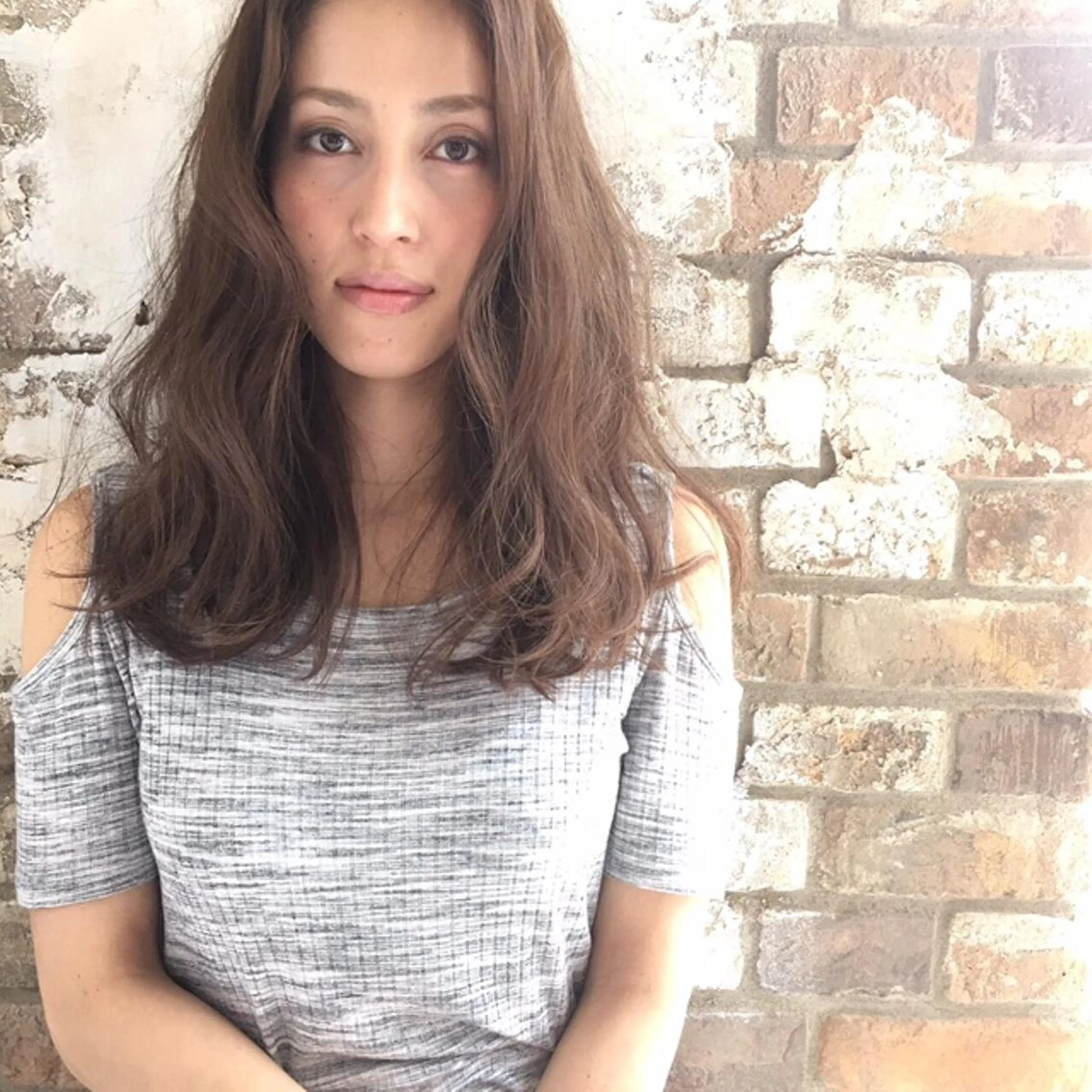 ロング カラー パーマ 美容室 birdのヘアスタイル